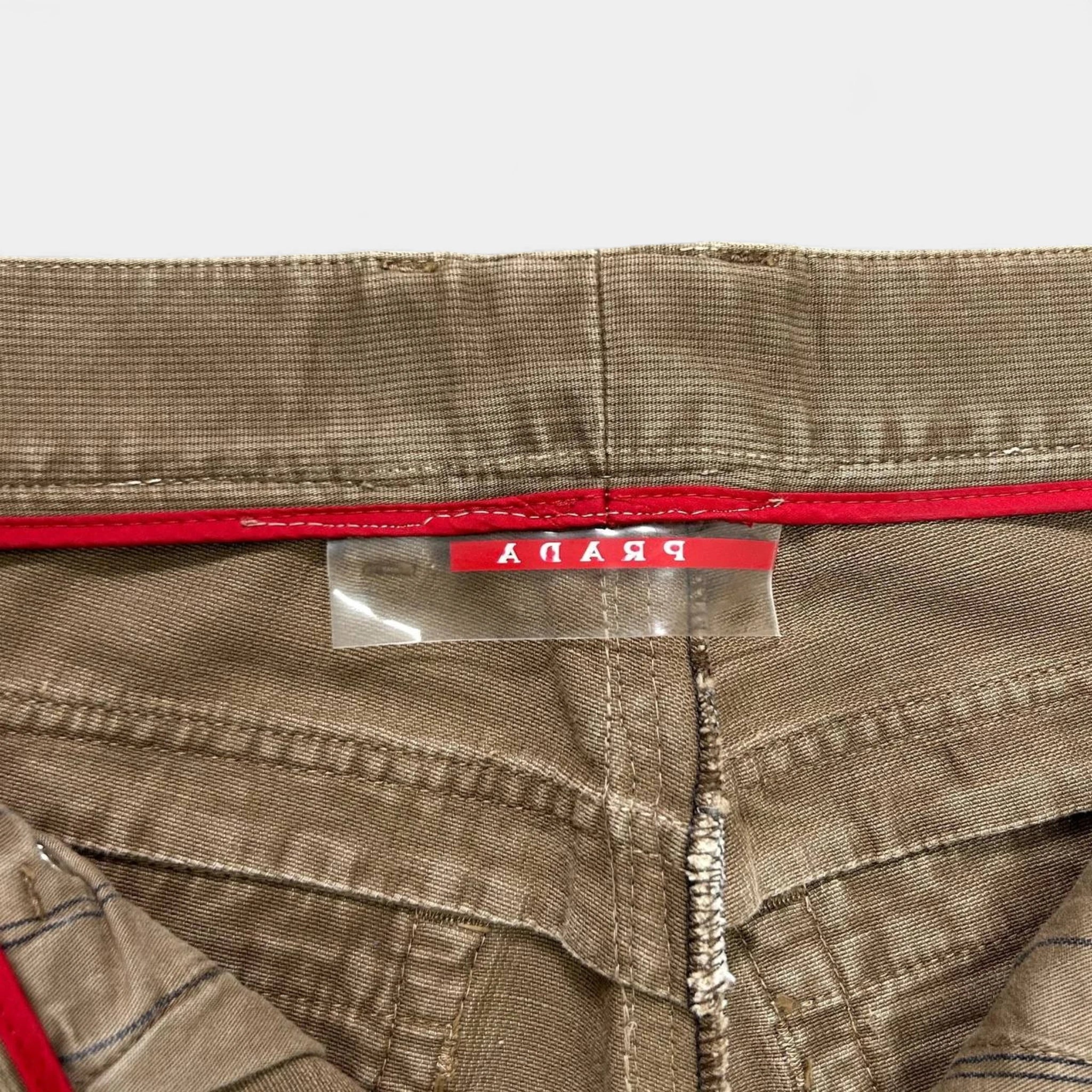 Prada Brown Corduroy Straight Leg Pants