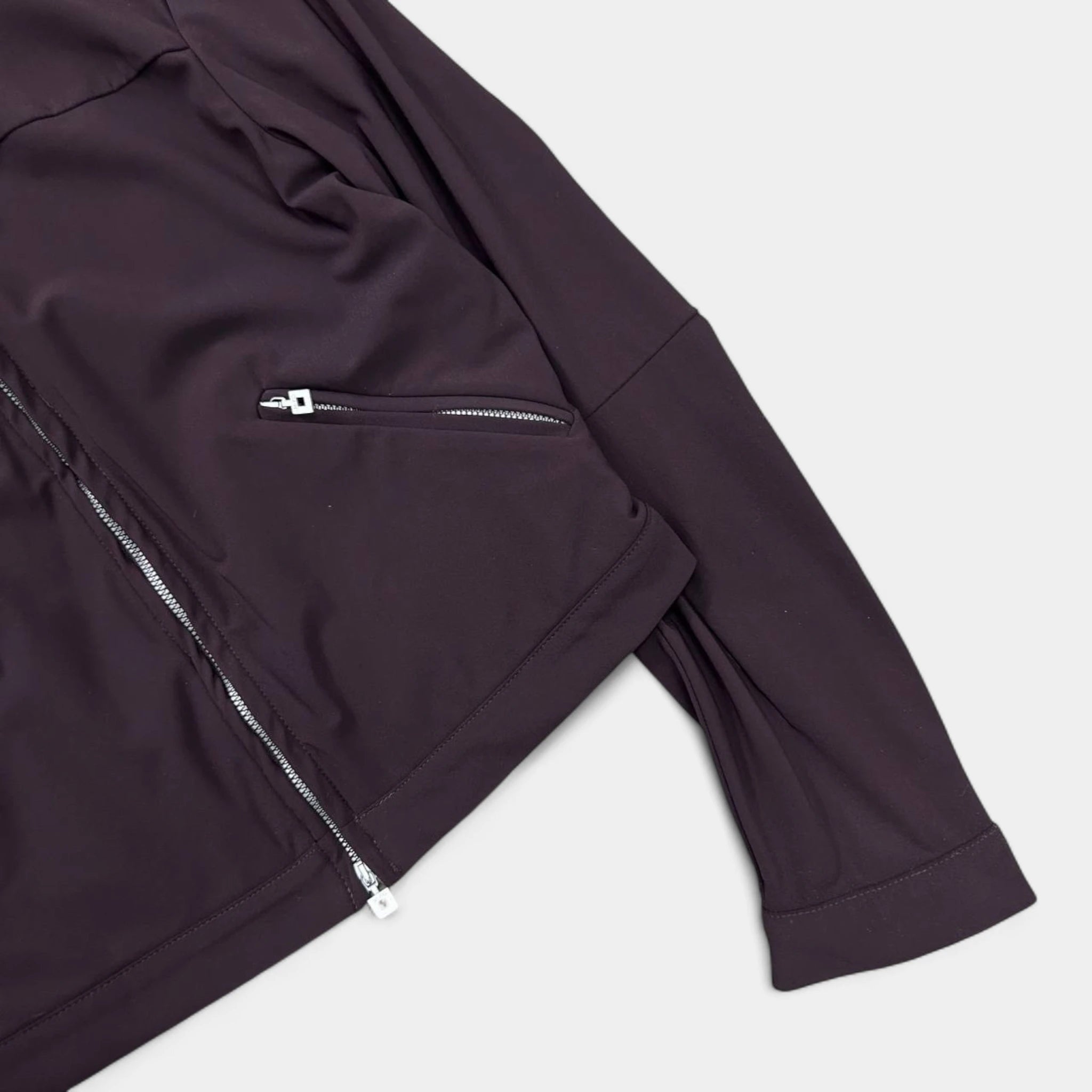 Marithé + François Girbaud Lightweight Technical Nylon Wine Jacket