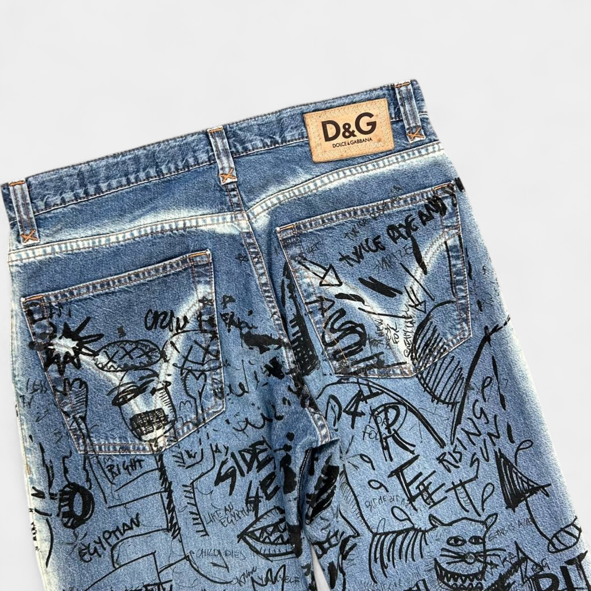Dolce & Gabbana Scribble Jeans