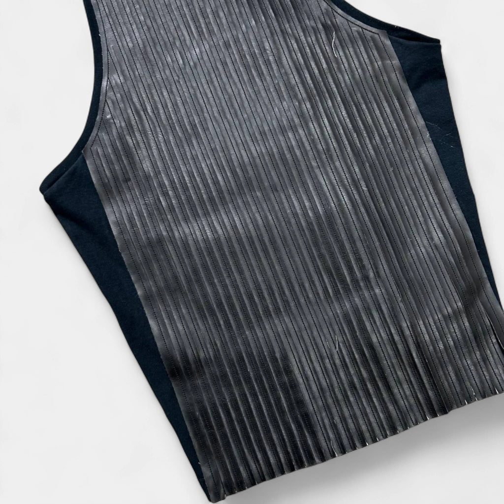 Dsquared2 Black Leather Tanktop