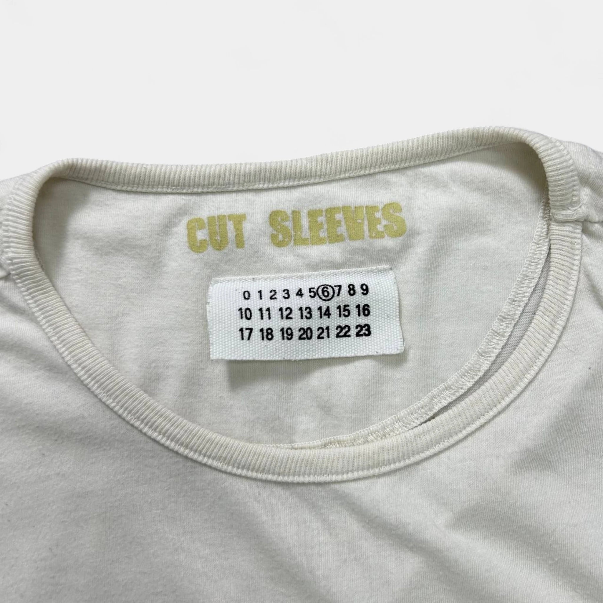 Maison Margiela MM6 Cotton White Sleeveless T-Shirt