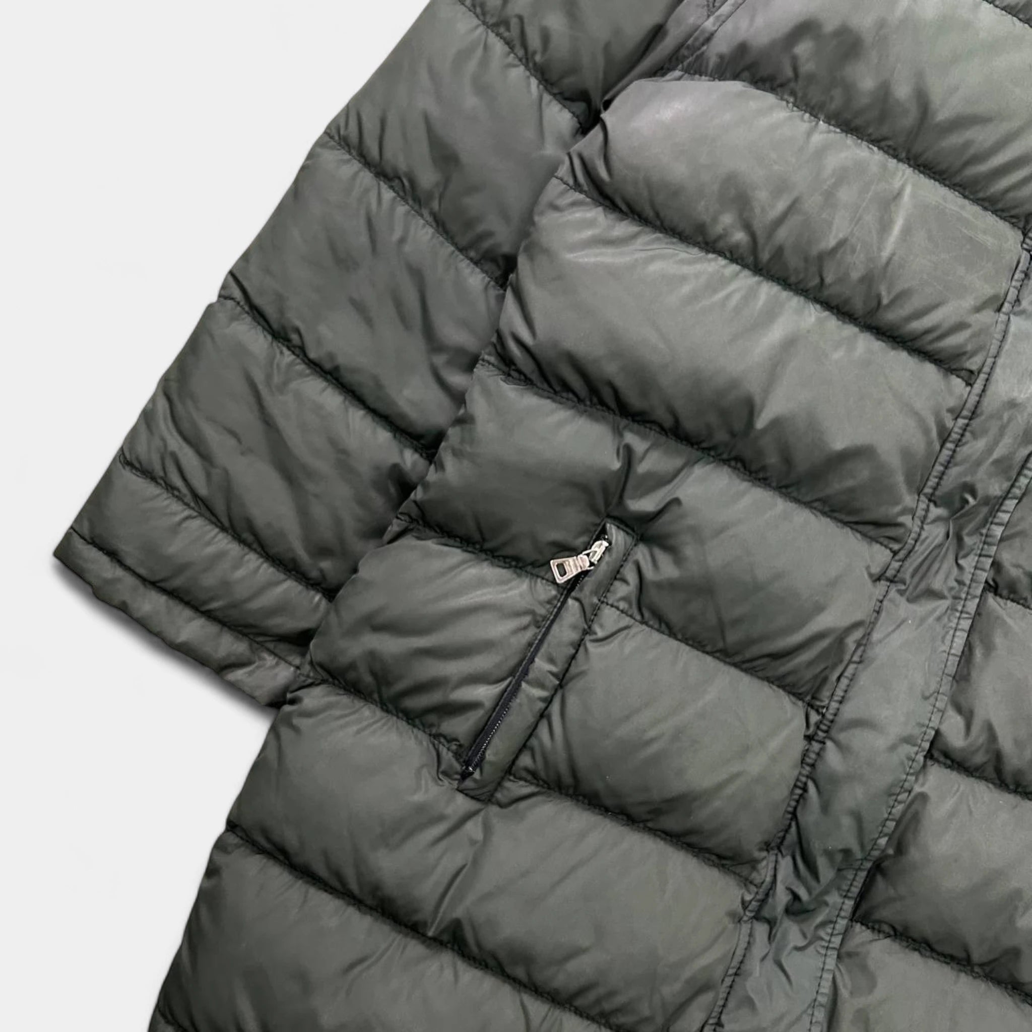 Prada Green Long Puffer Jacket