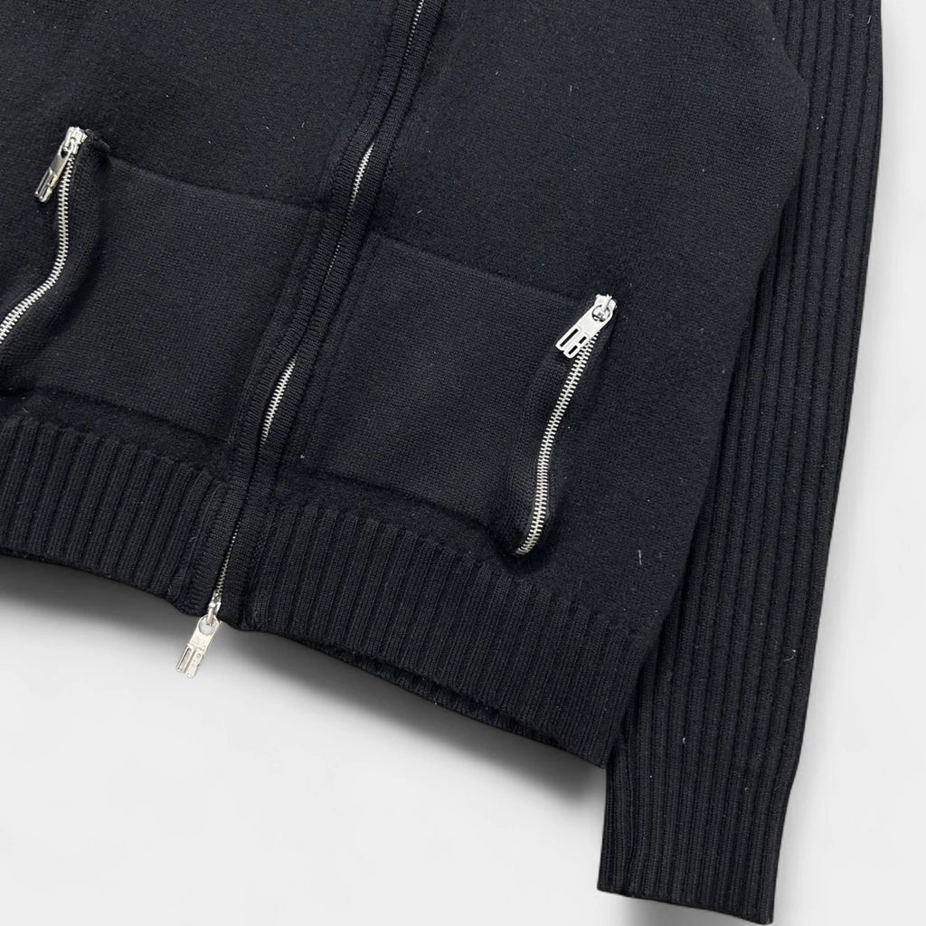 Dirk Bikkembergs Knit Black Hoodie