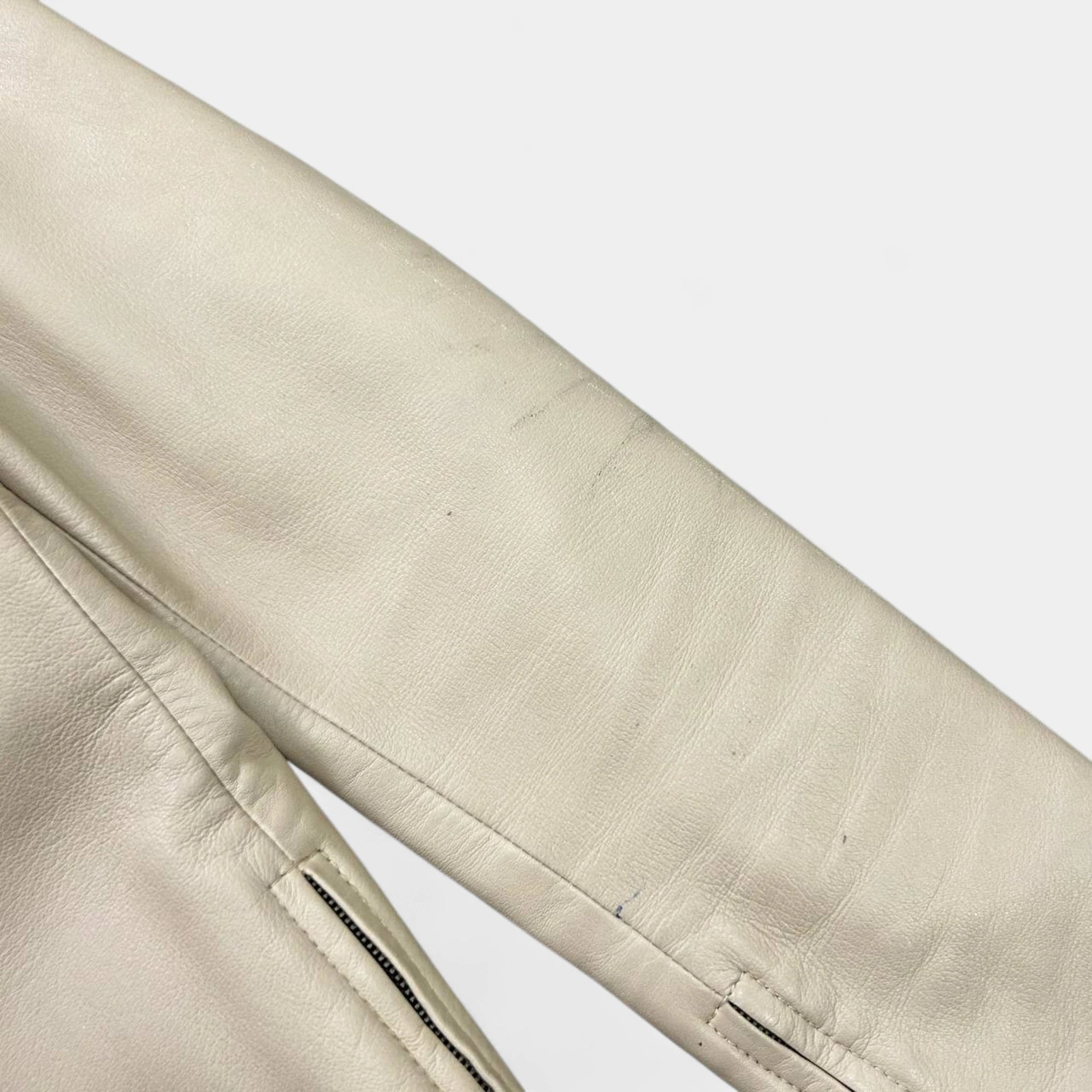 Dolce & Gabbana 1990s Beige Camel Leather Jacket