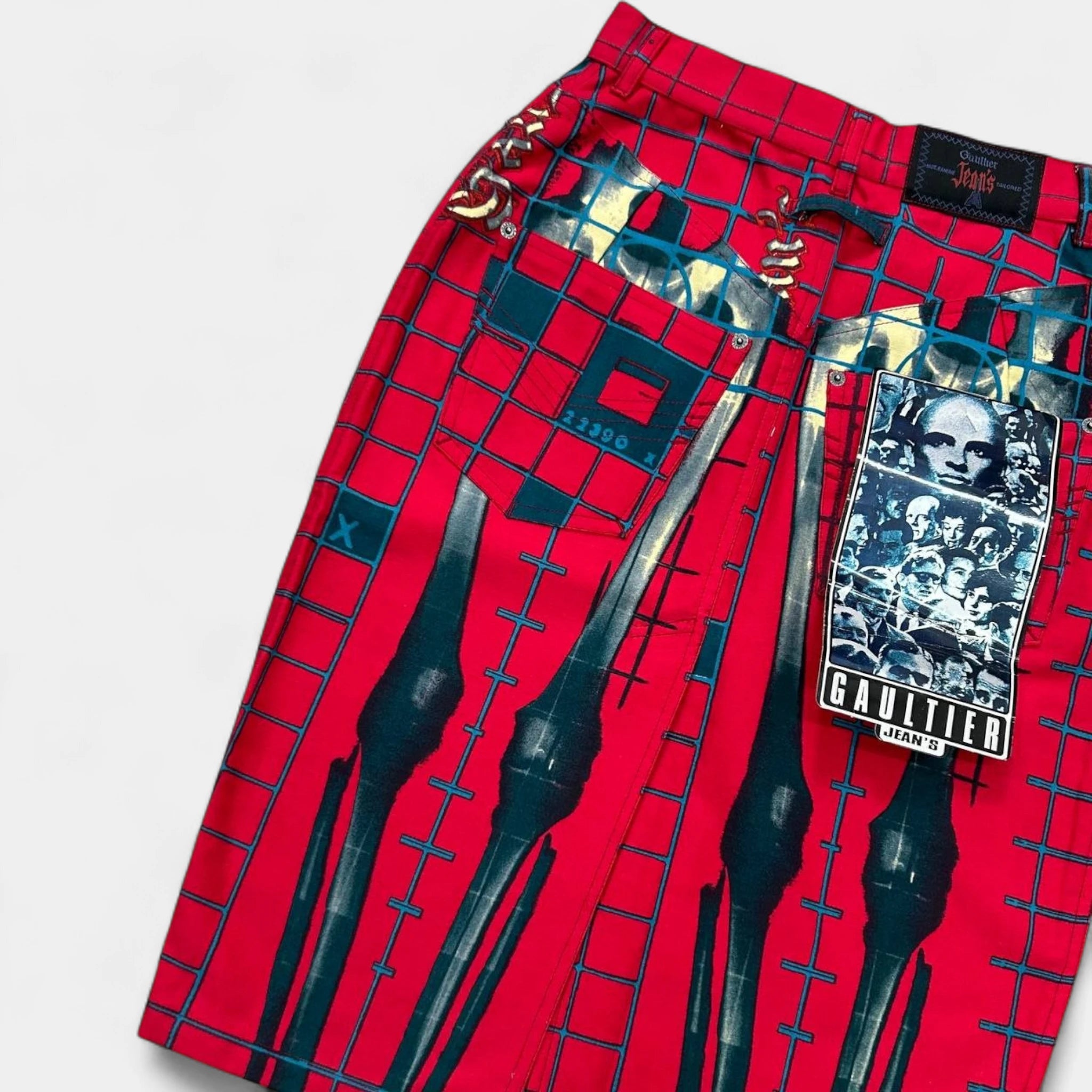 Jean Paul Gaultier 1996 "Cyberbaba" X-Ray Skeleton Skirt