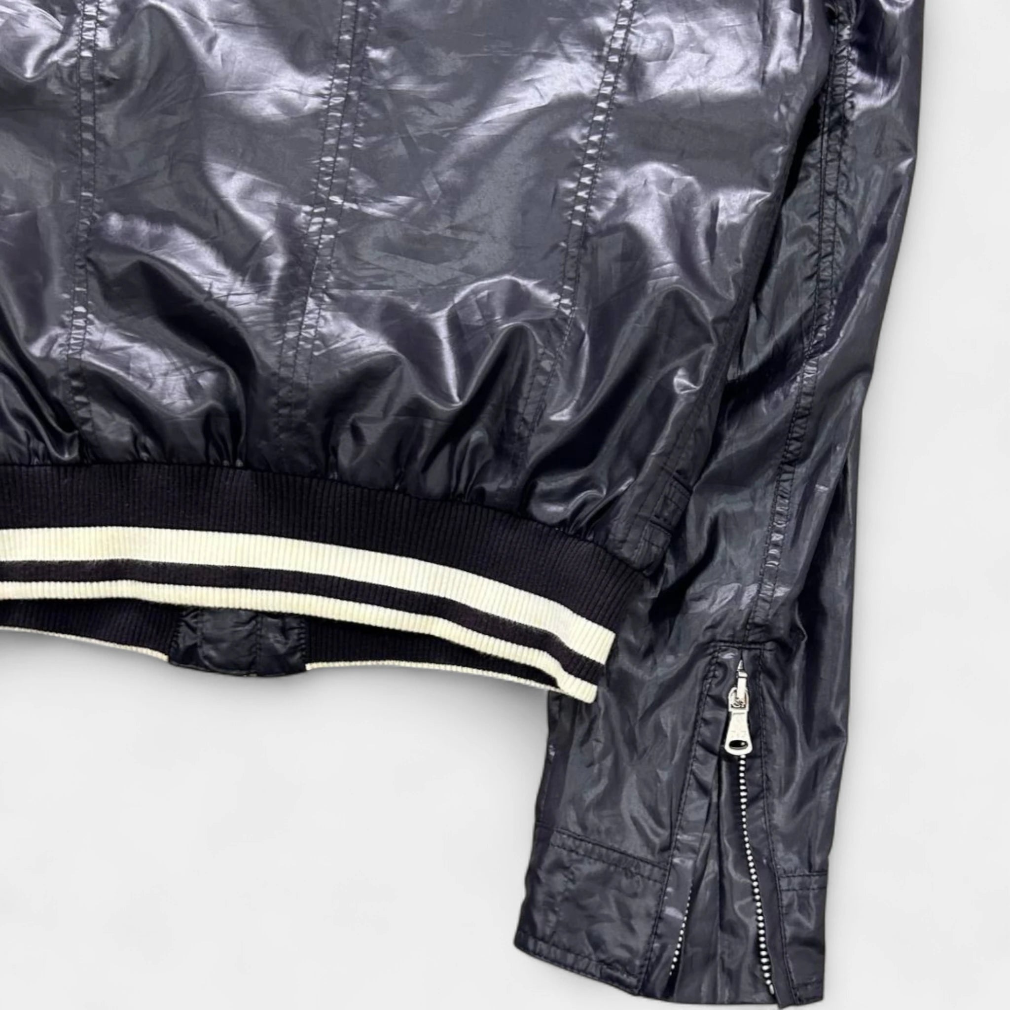 Dolce & Gabbana 2000s Sporty Purple Nylon Bomber Jacket