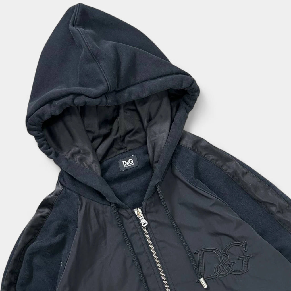 Dolce & Gabbana Sport Navy and Black Zip Hoodie