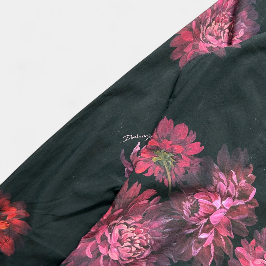 Dolce & Gabbana 2000s Black Floral Shirt