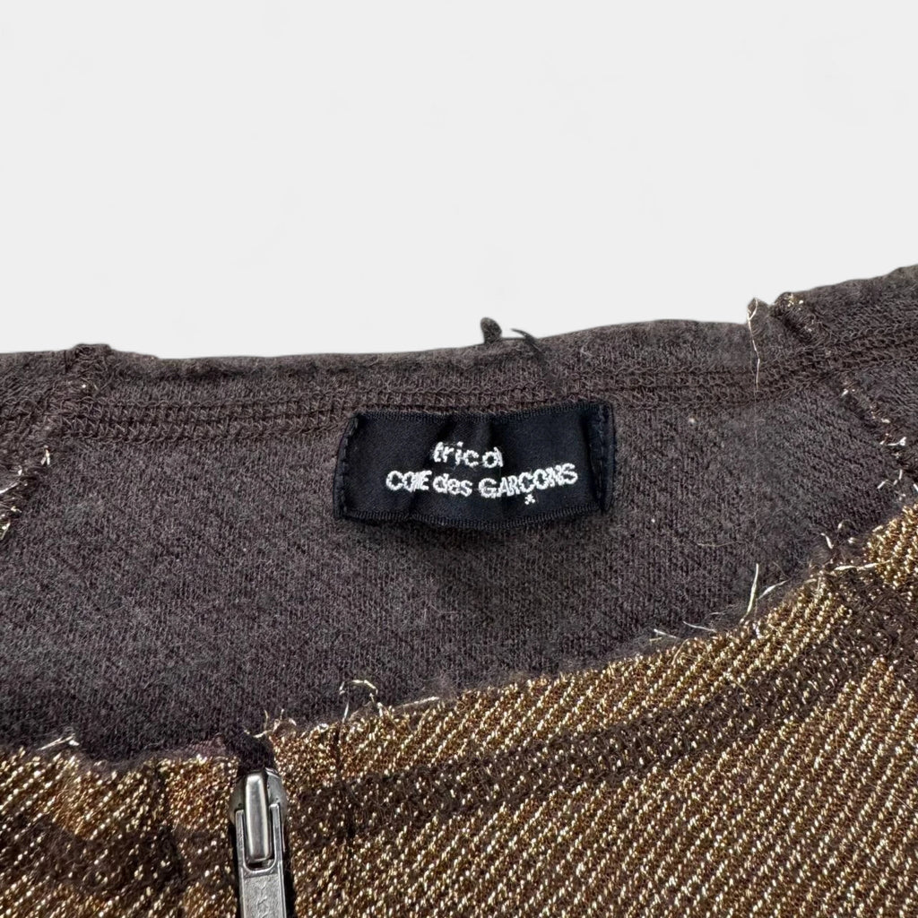 Comme des Garçons Tricot Full-Zip Gold Knit Jacket