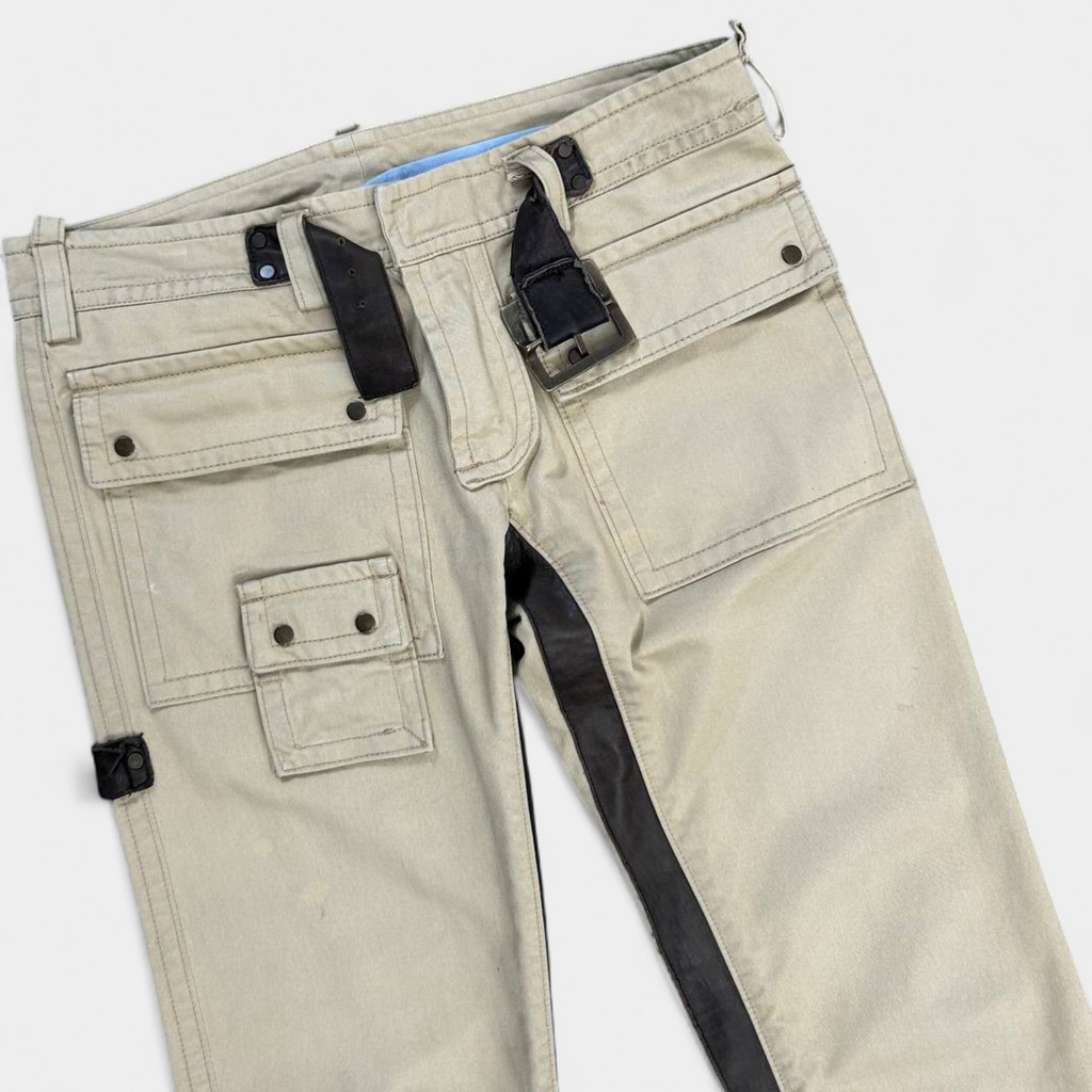 Dsquared2 Flare Beige Cargo Pants