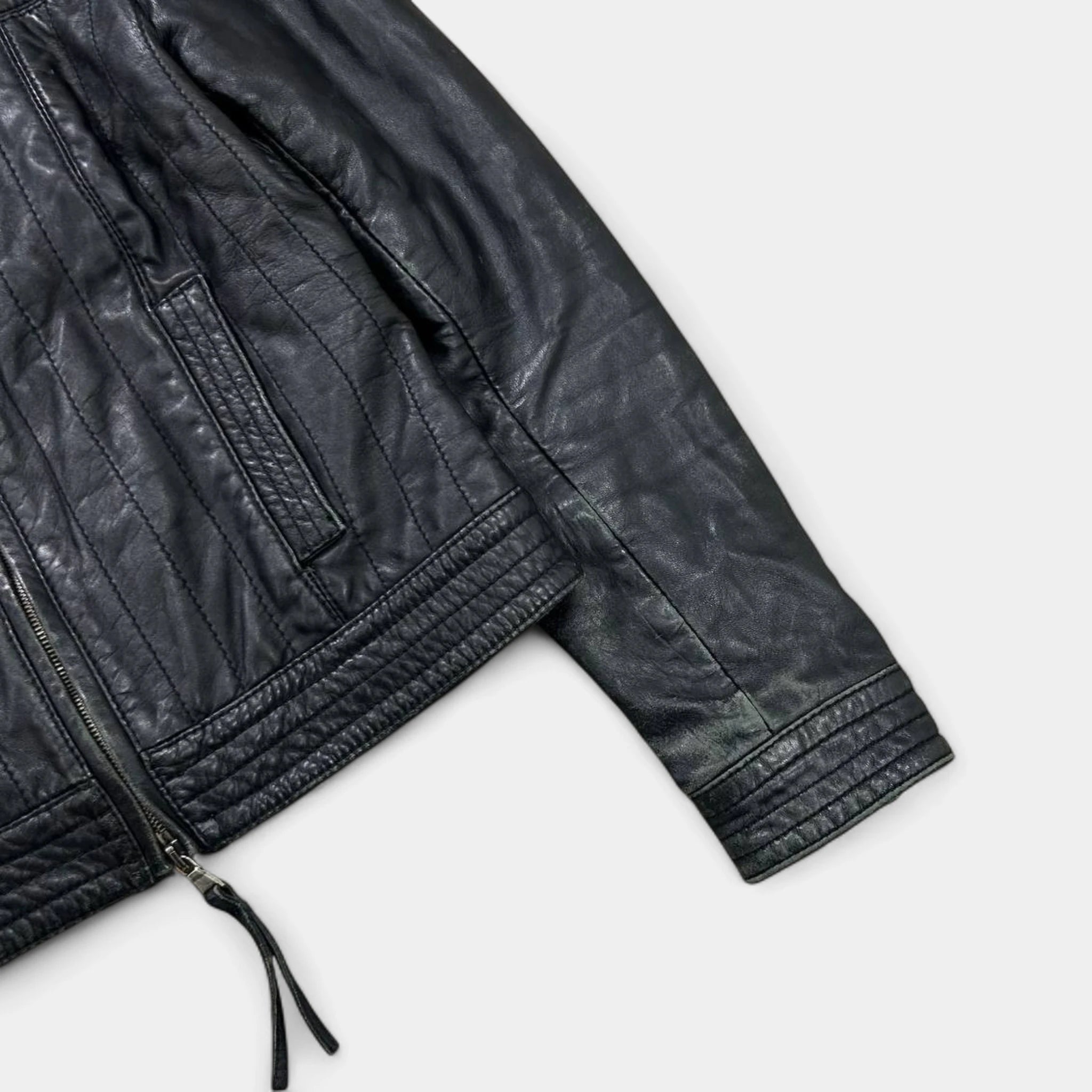 Armani Jeans Lambskin Leather Jacket
