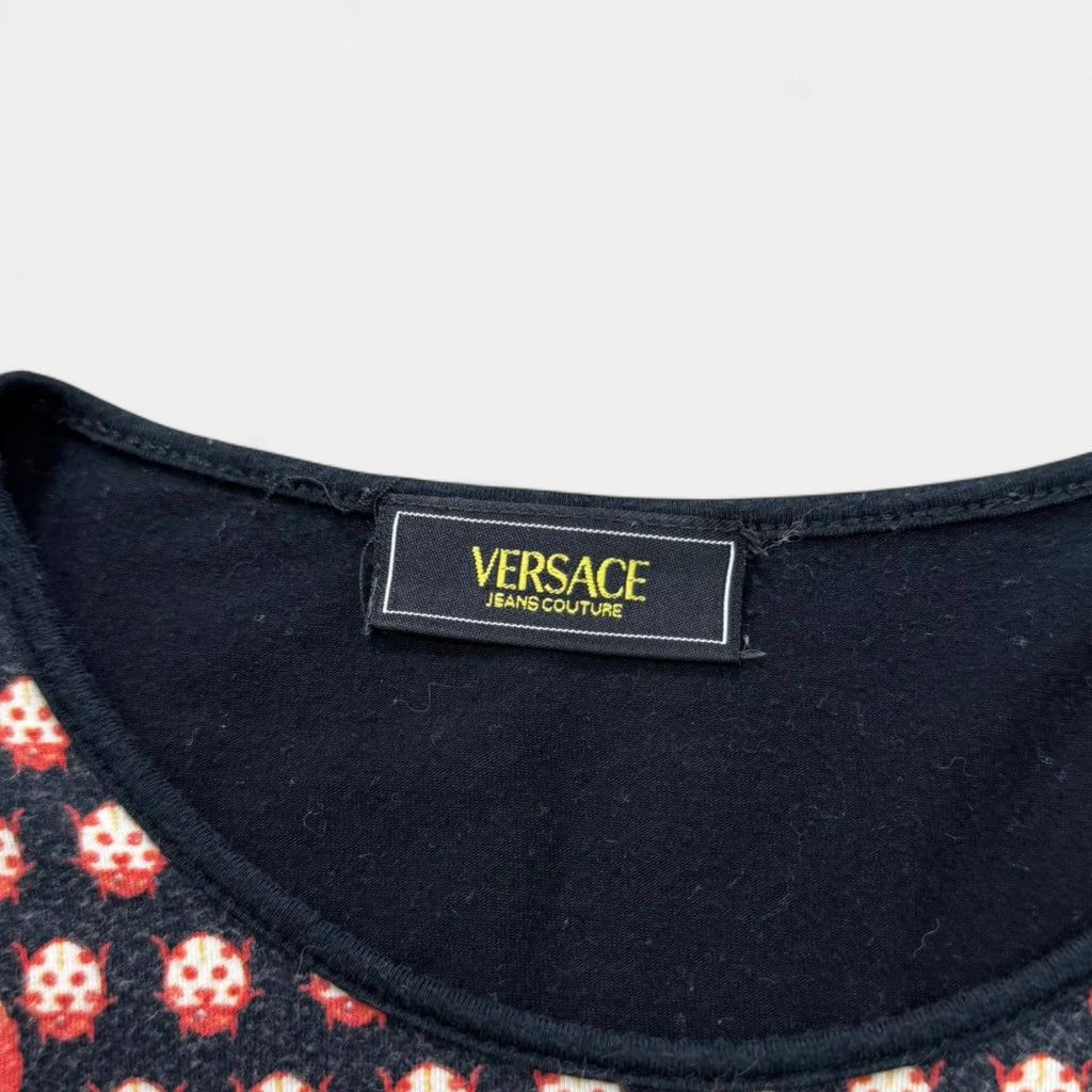 Versace Vintage 'Delirium' Tiger & Floral T-Shirt