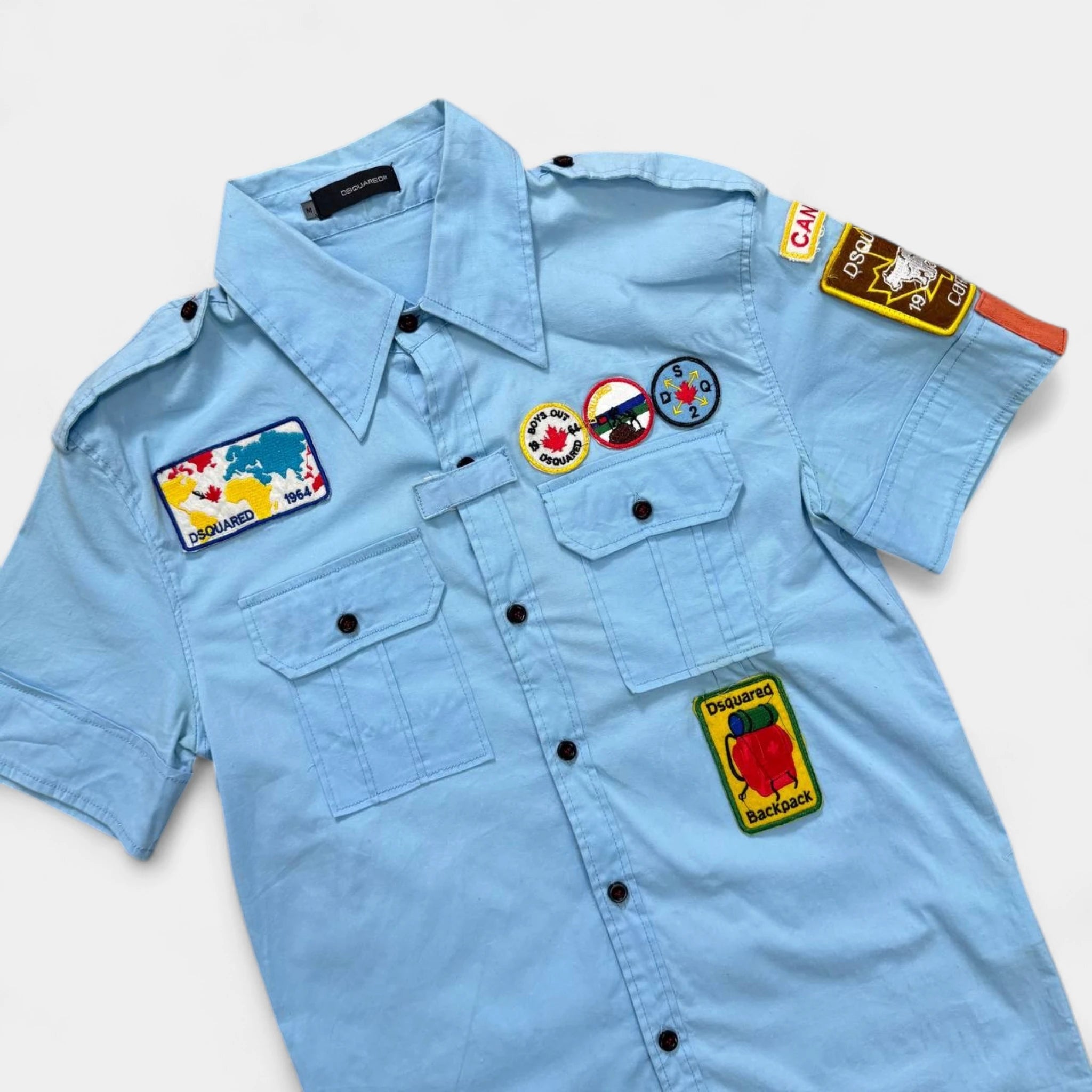 Dsquared2 SS04 "Boy Scout" Cargo Blue Shirt