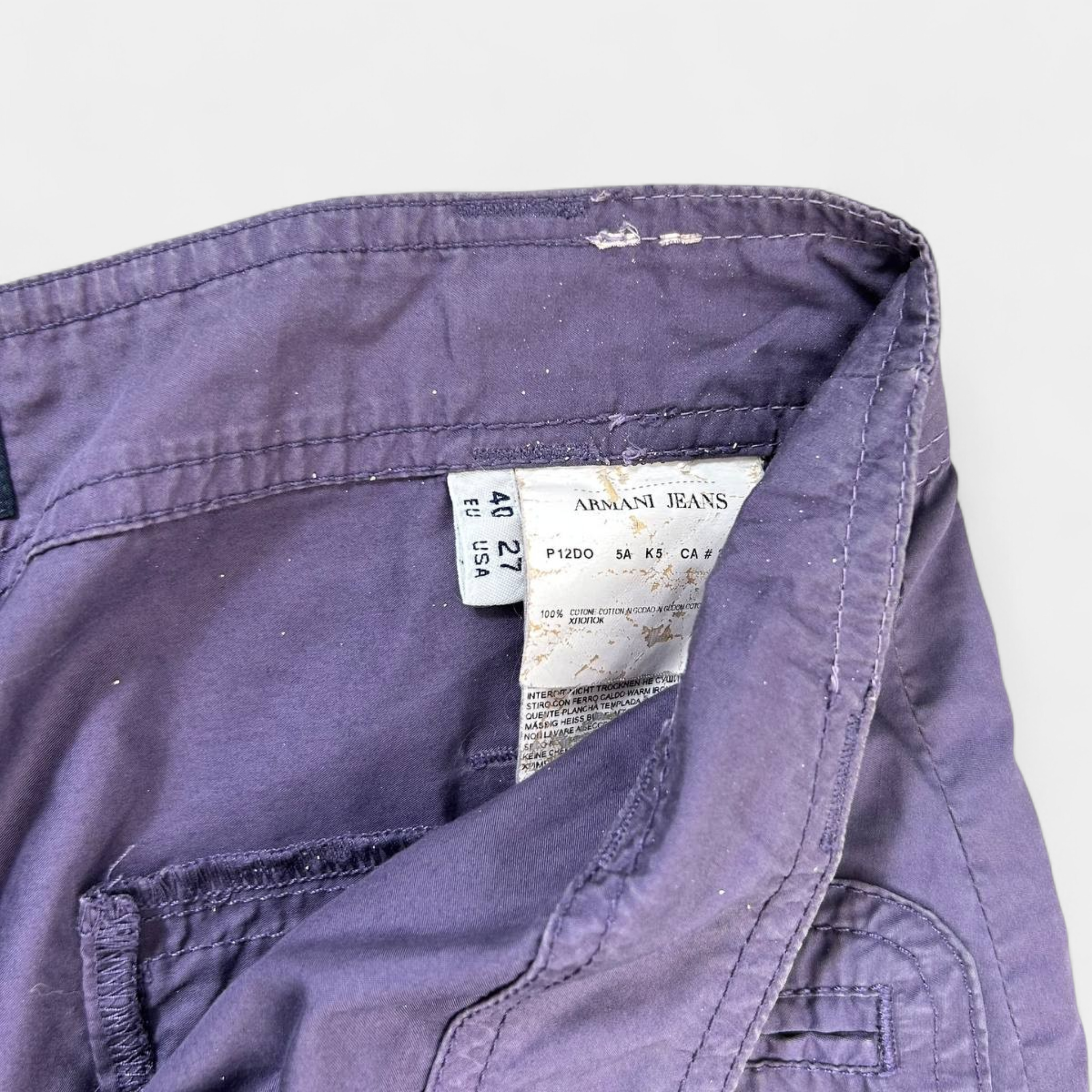 Armani Jeans 2000's Cargo Purple Pants