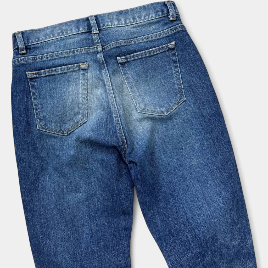 Saint Laurent 2017 Hedi Slimane Washed Blue Skinny Denim Jeans