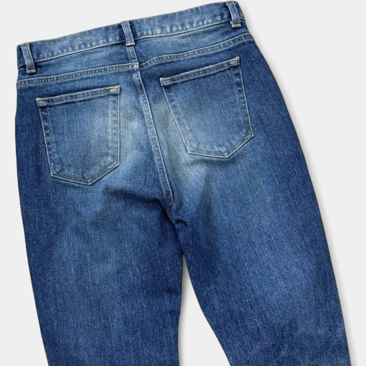 Saint Laurent 2017 Hedi Slimane Washed Blue Skinny Denim Jeans