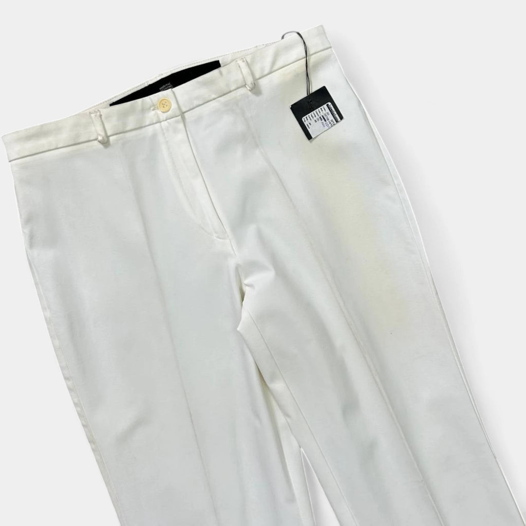 Marithé + François Girbaud White Straight Leg Pants