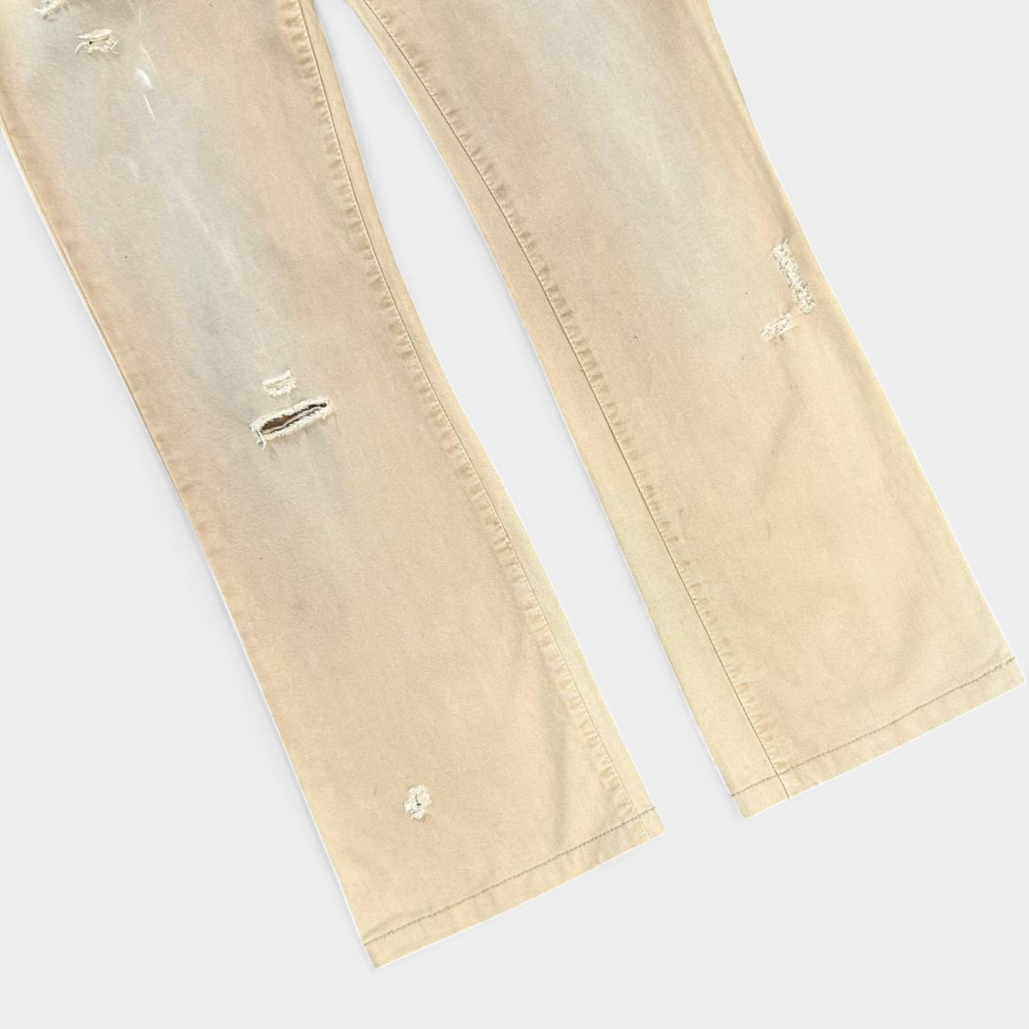 Just Cavalli Beige Distressed Jeans