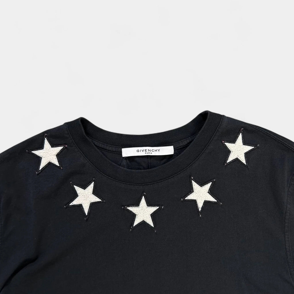 Givenchy 2010s Iconic Black Stars T-Shirt