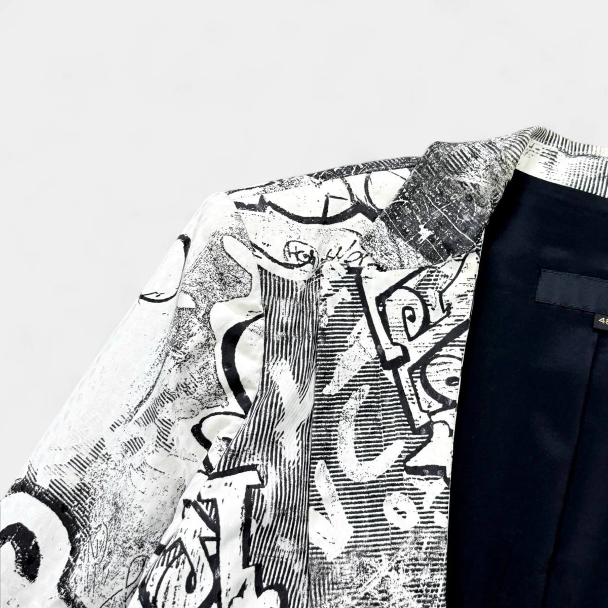 Just Cavalli Graffiti Print Blazer