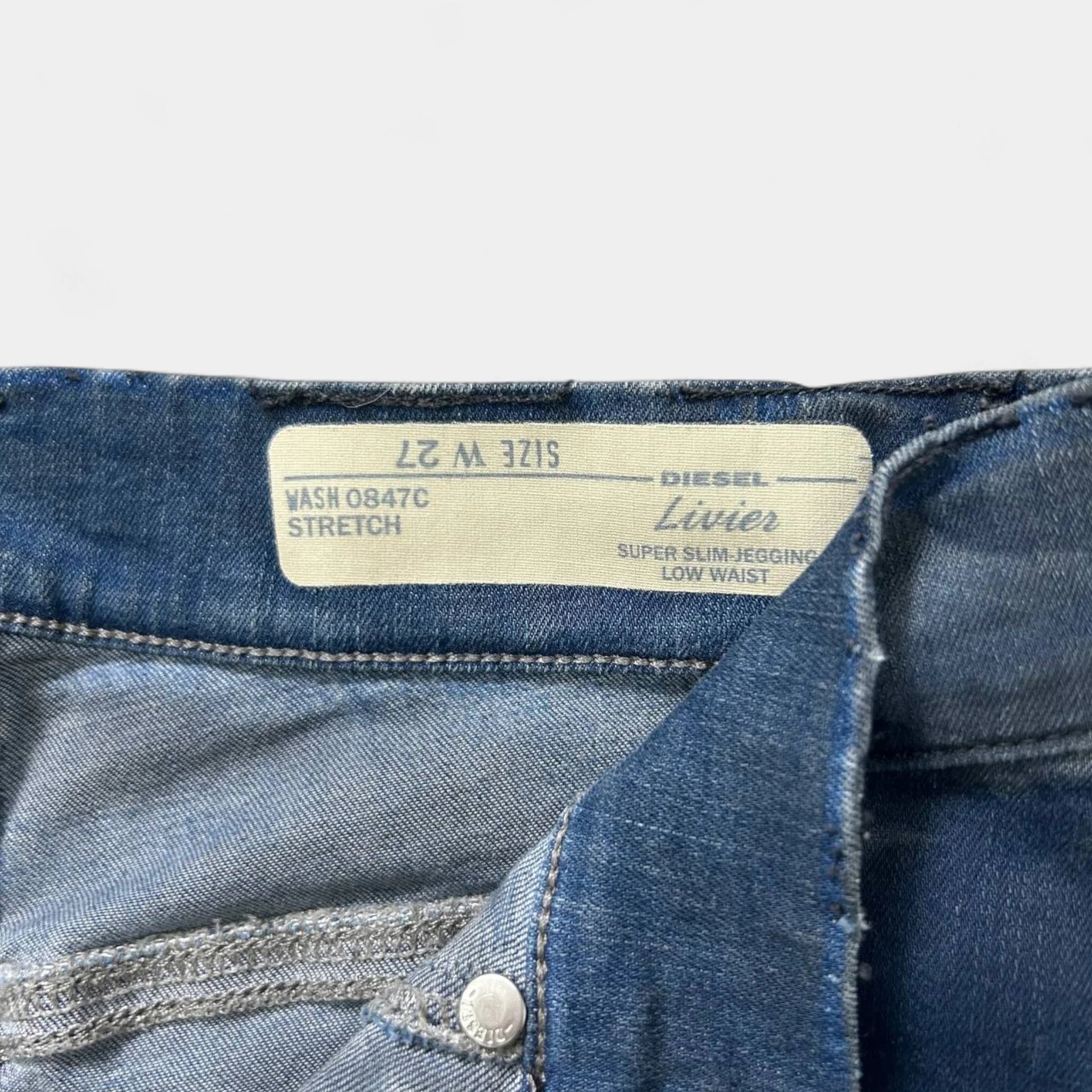 Diesel Skinny Blue Camouflage Jeans