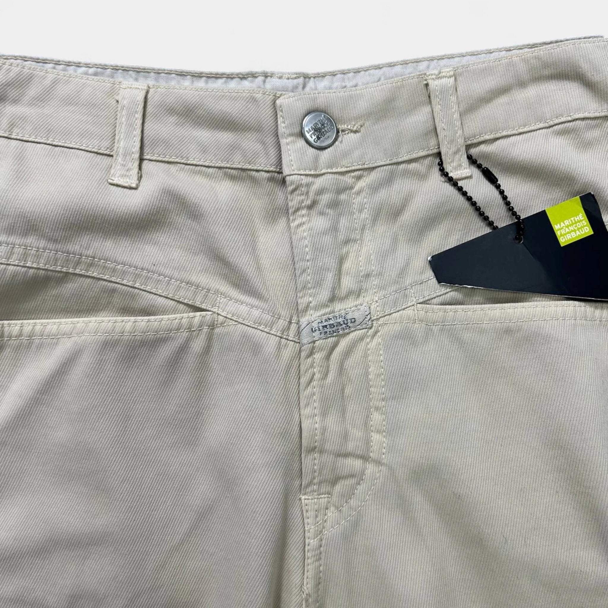 Marithé + François Girbaud 1990s Beige Carpenter Pants