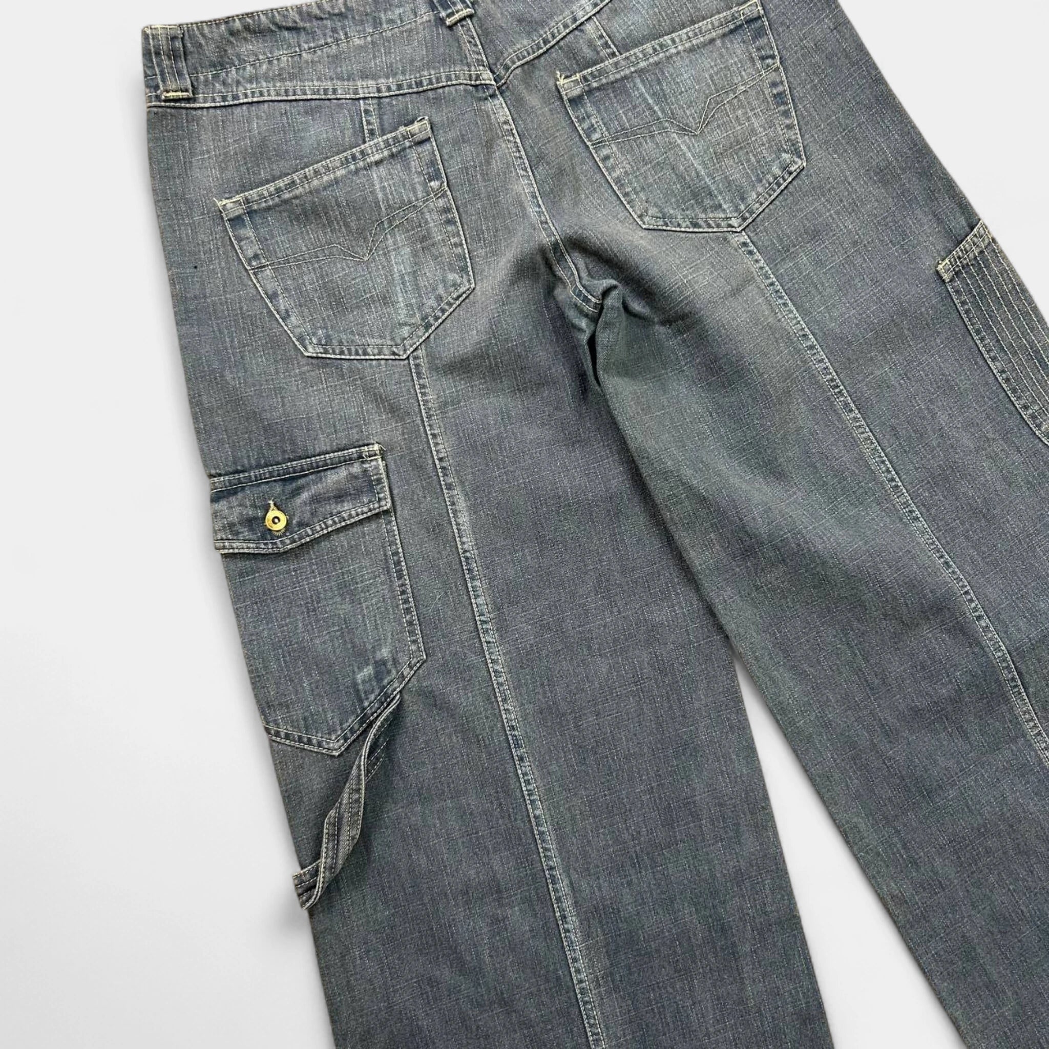 Versace Jeans Couture Wide Leg Denim Pants