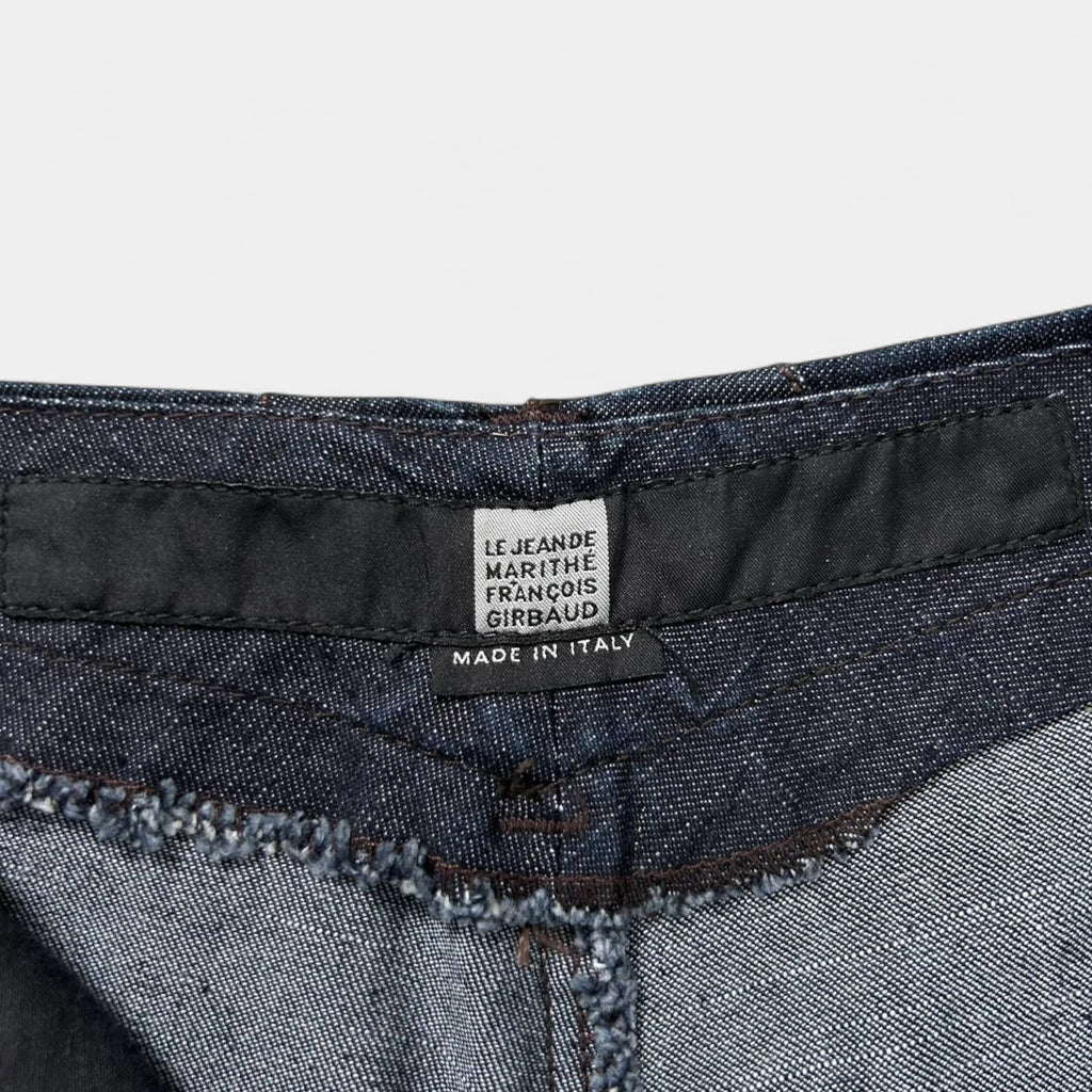 Marithé + François Girbaud Dark Blue Straight Leg Jeans