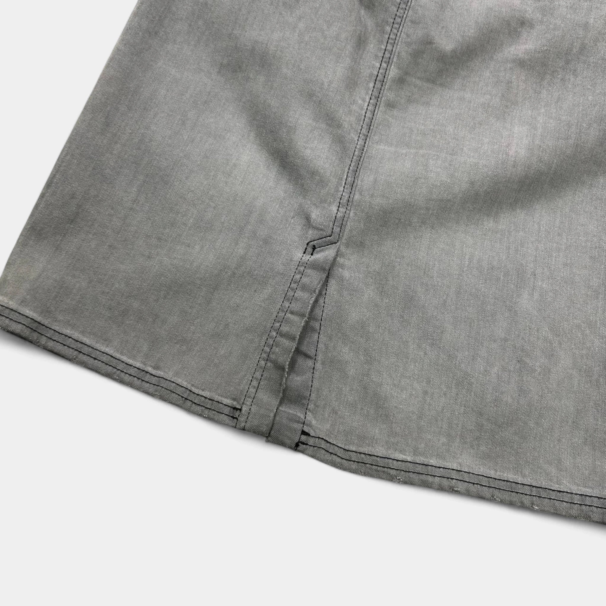 Galliano Ropes Denim Mid-Length Skirt