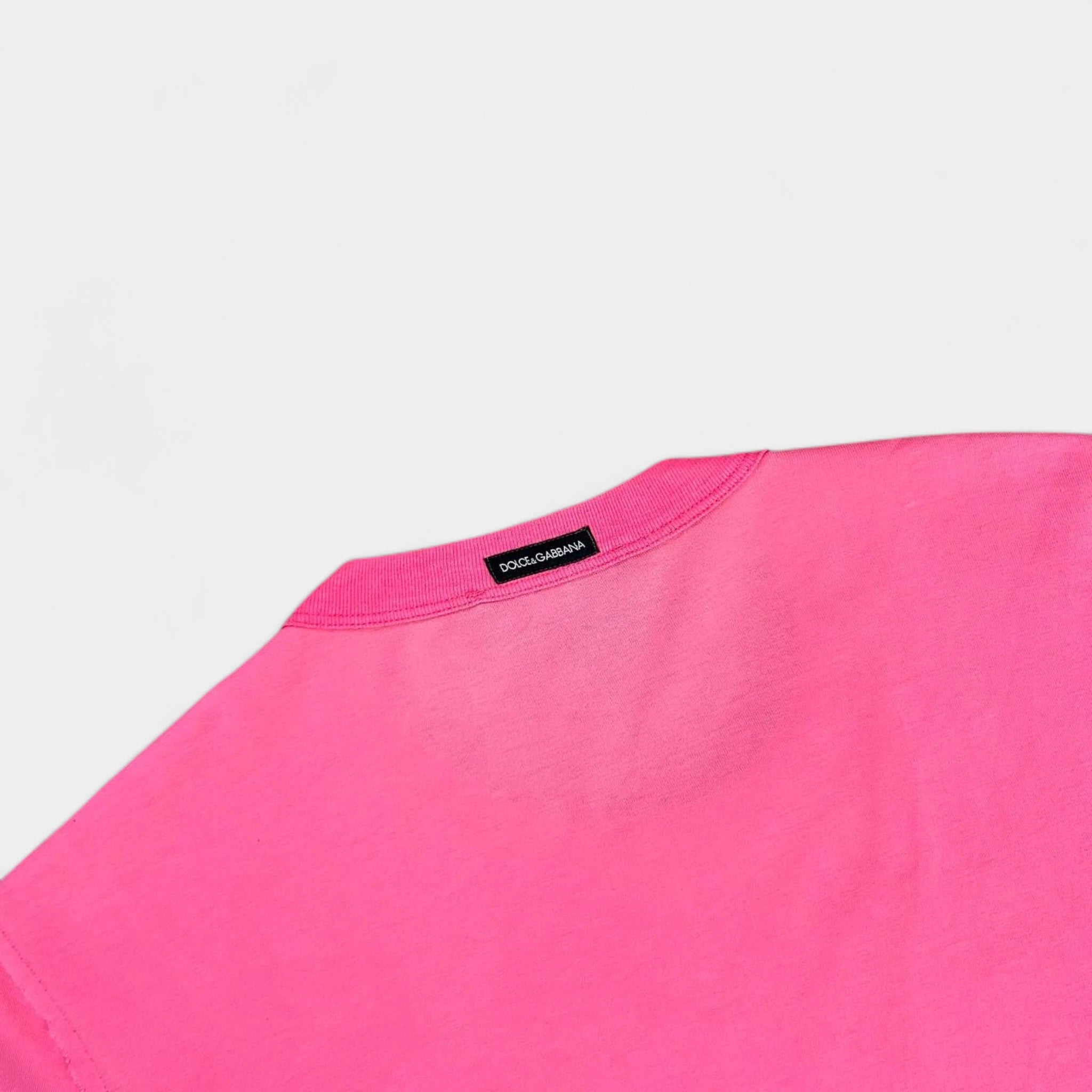 Dolce & Gabbana 2000's Jamaica Pink T-Shirt