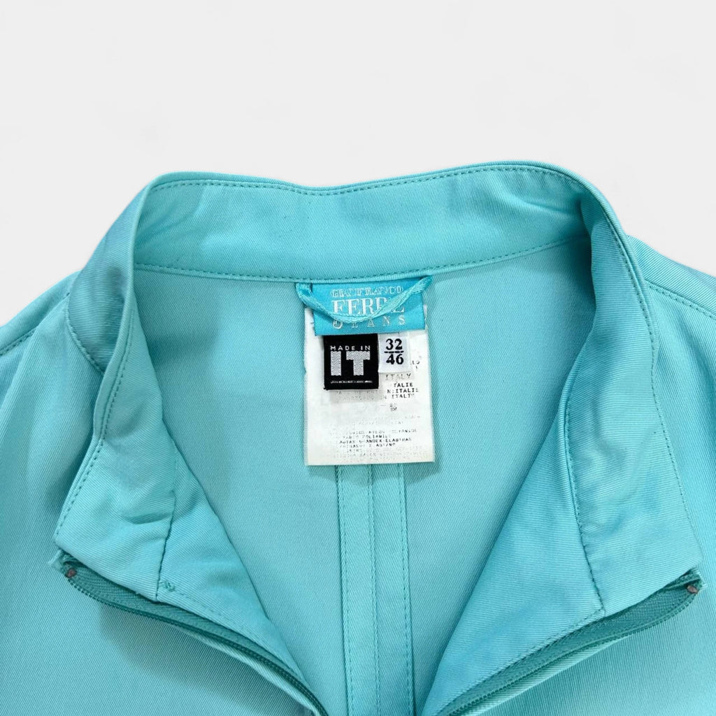 Gianfranco Ferré 2000's Blue Nylon Jacket