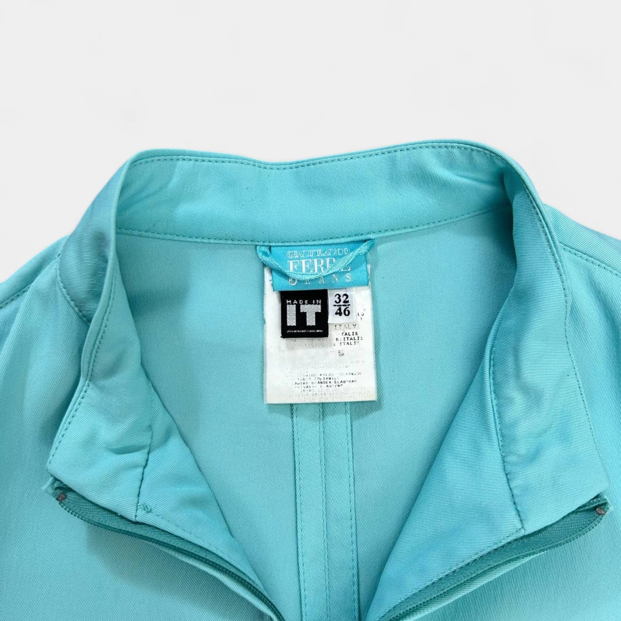 Gianfranco Ferré 2000's Blue Nylon Jacket