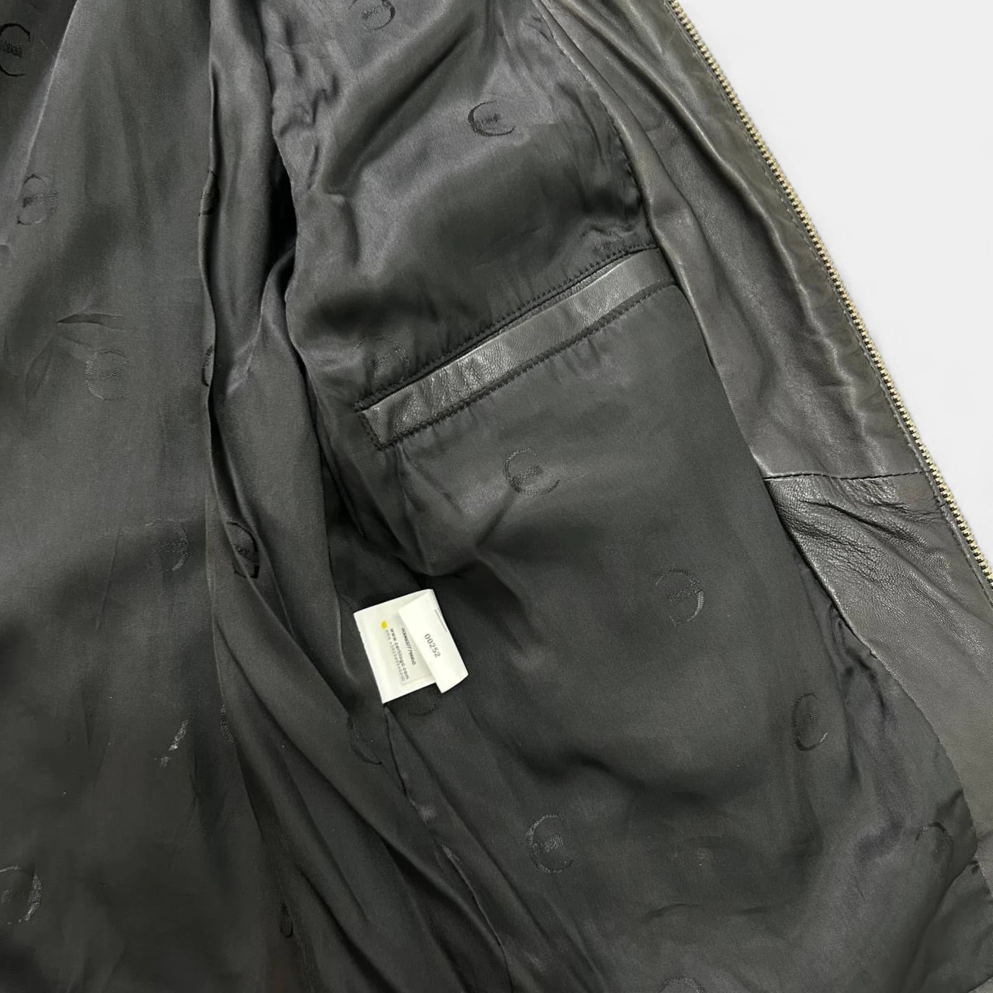 Just Cavalli Vintage Multi-Zip Leather Biker Jacket