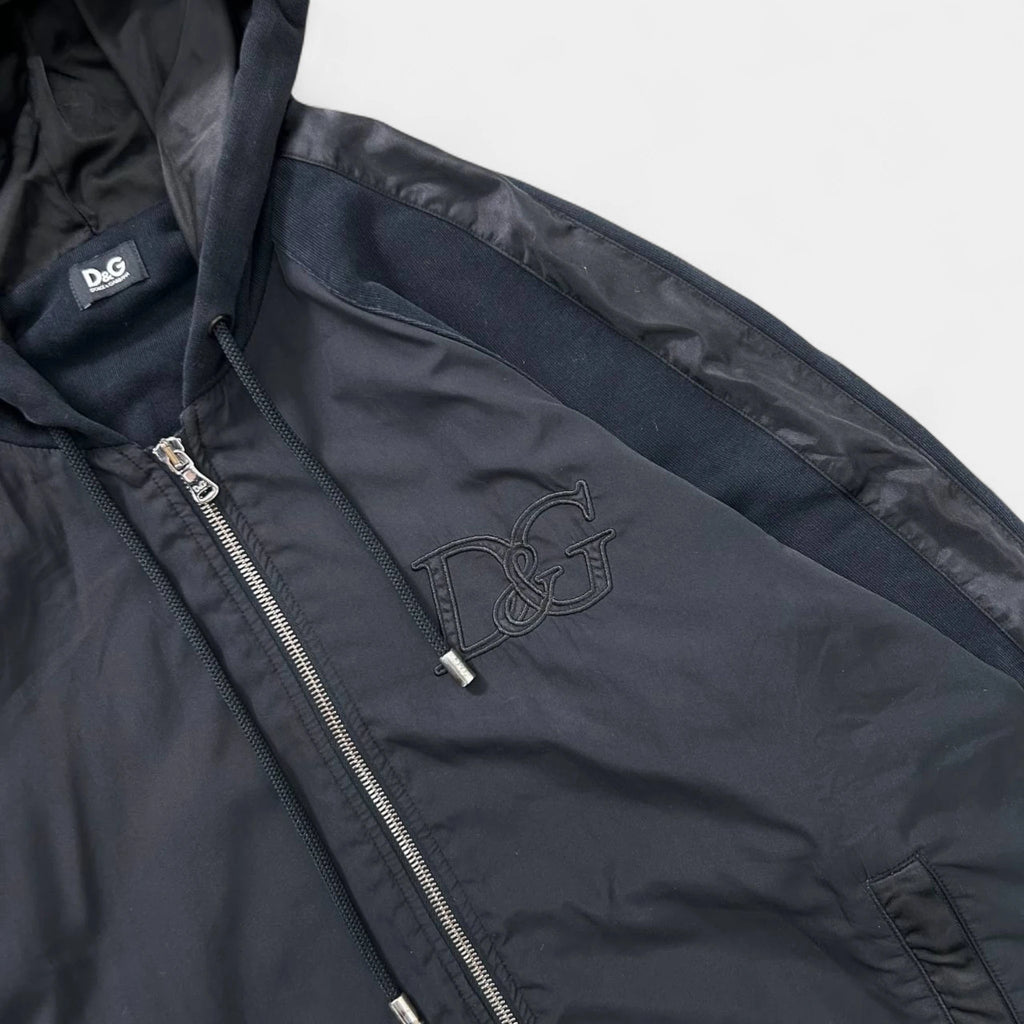 Dolce & Gabbana Sport Navy and Black Zip Hoodie