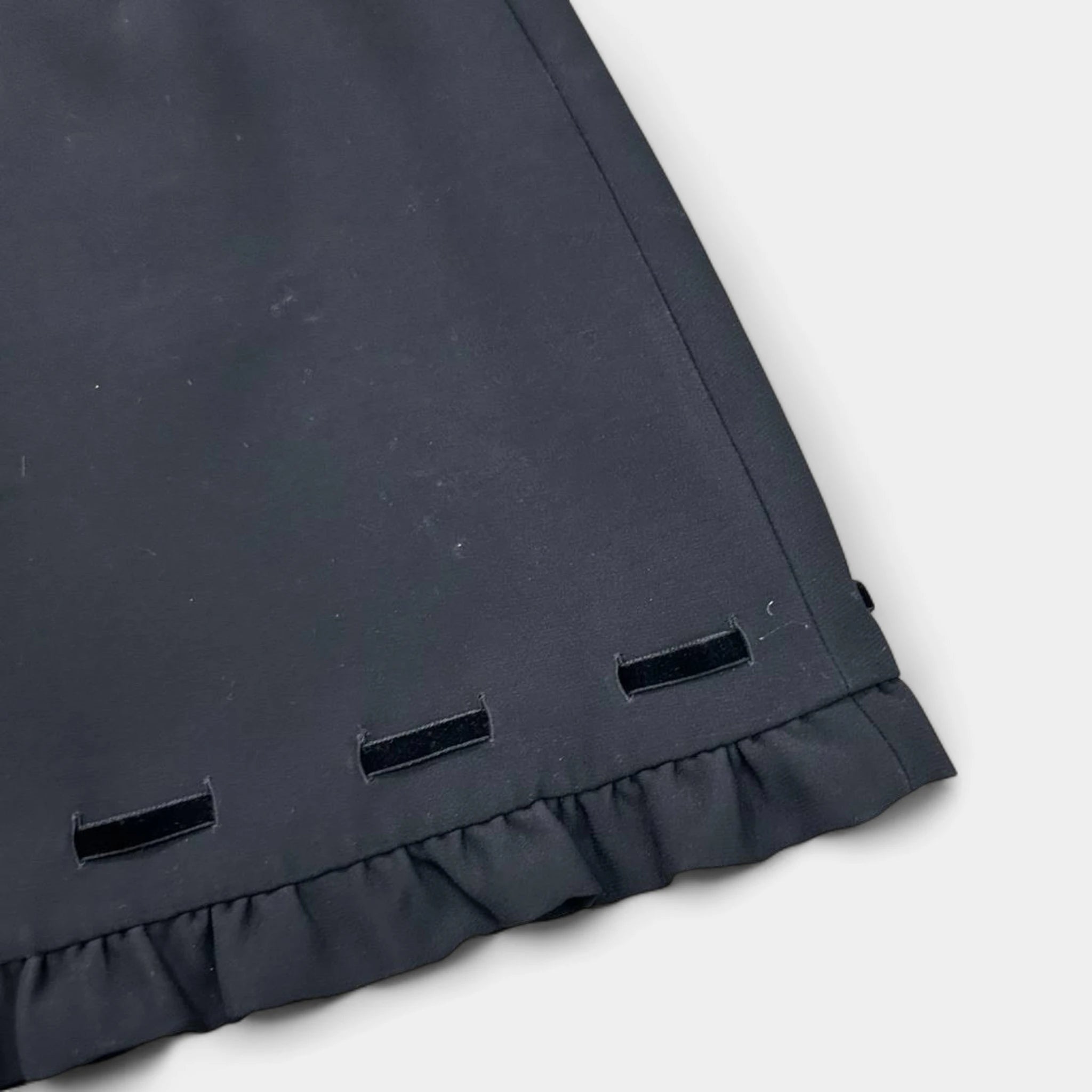 Miu Miu Nylon Black Skirt with Bow Detail