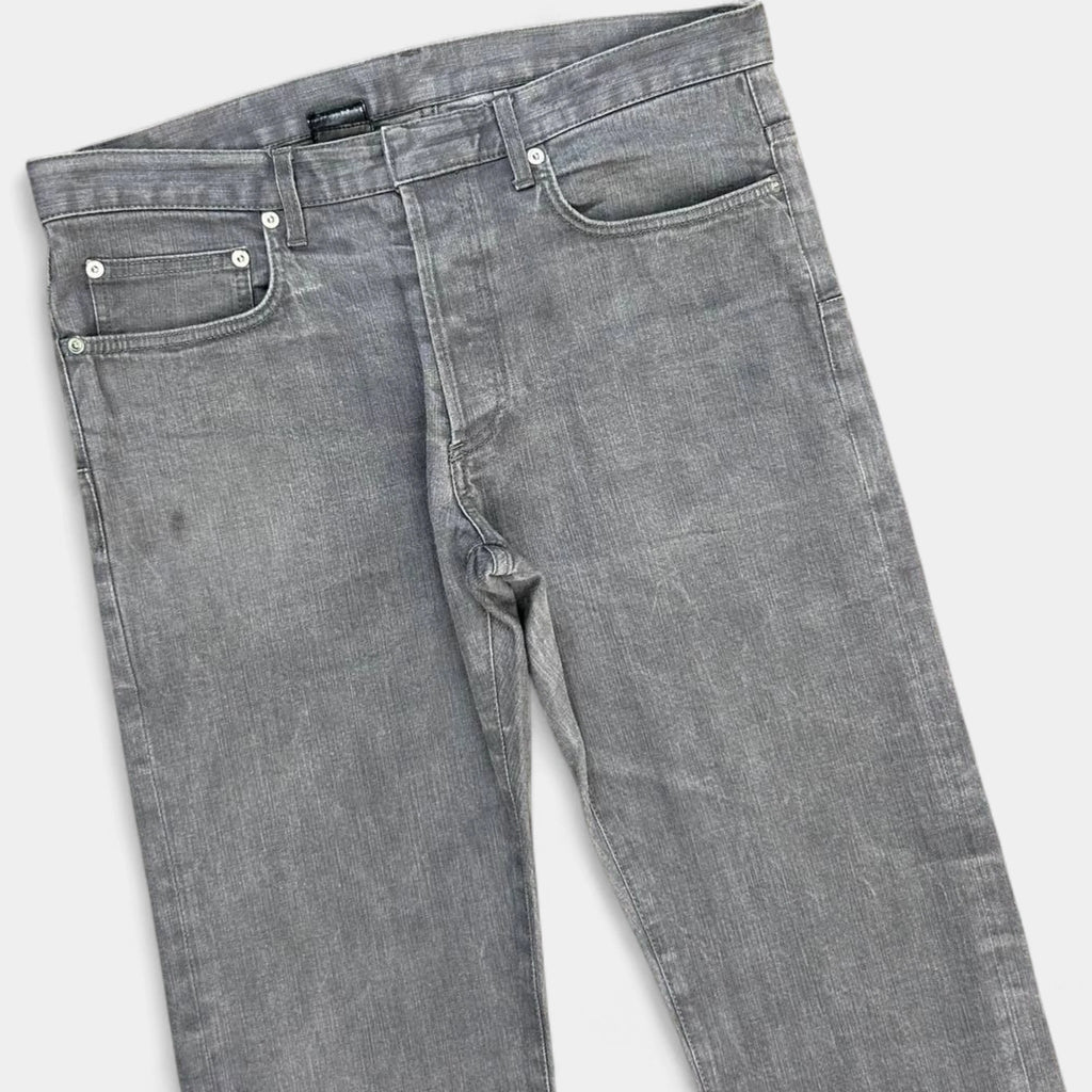 Dior Homme Hedi Slimane Grey Straight Leg Jeans