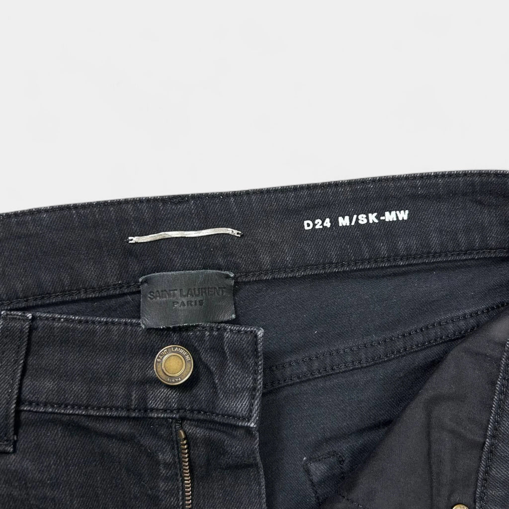 Saint Laurent D24 2016 Hedi Slimane Skinny Black Jeans