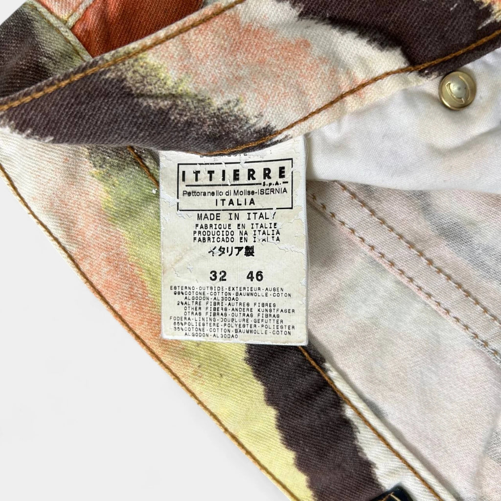 Just Cavalli 2000s Psychedelic Orange Zebra Pants