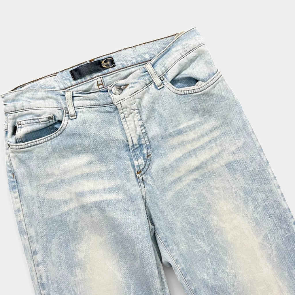 Just Cavalli Marble Effect Denim Pants