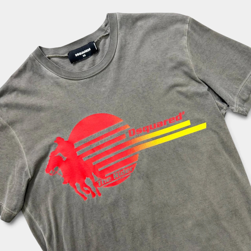 Dsquared2 Western Graphic Grey T-Shirt