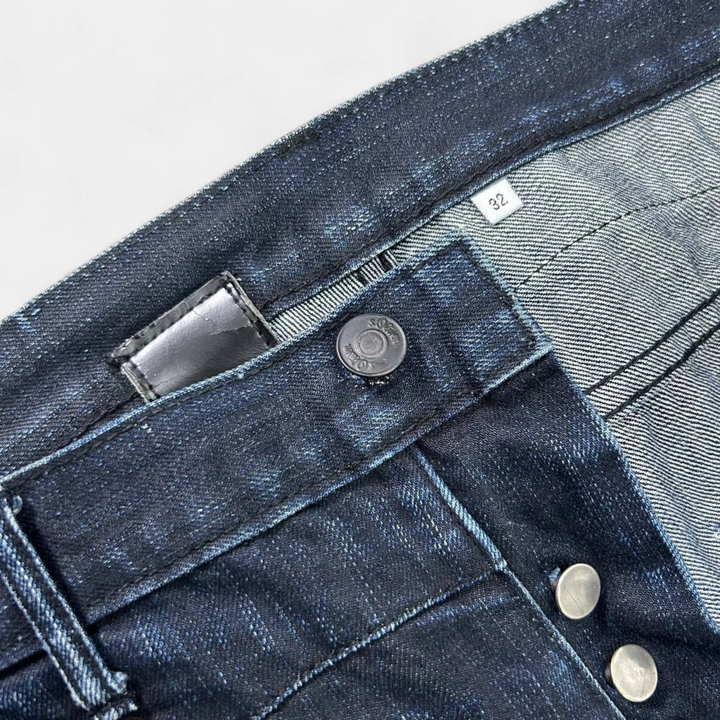 Dior Homme KVA Dark Blue Straight Leg Jeans