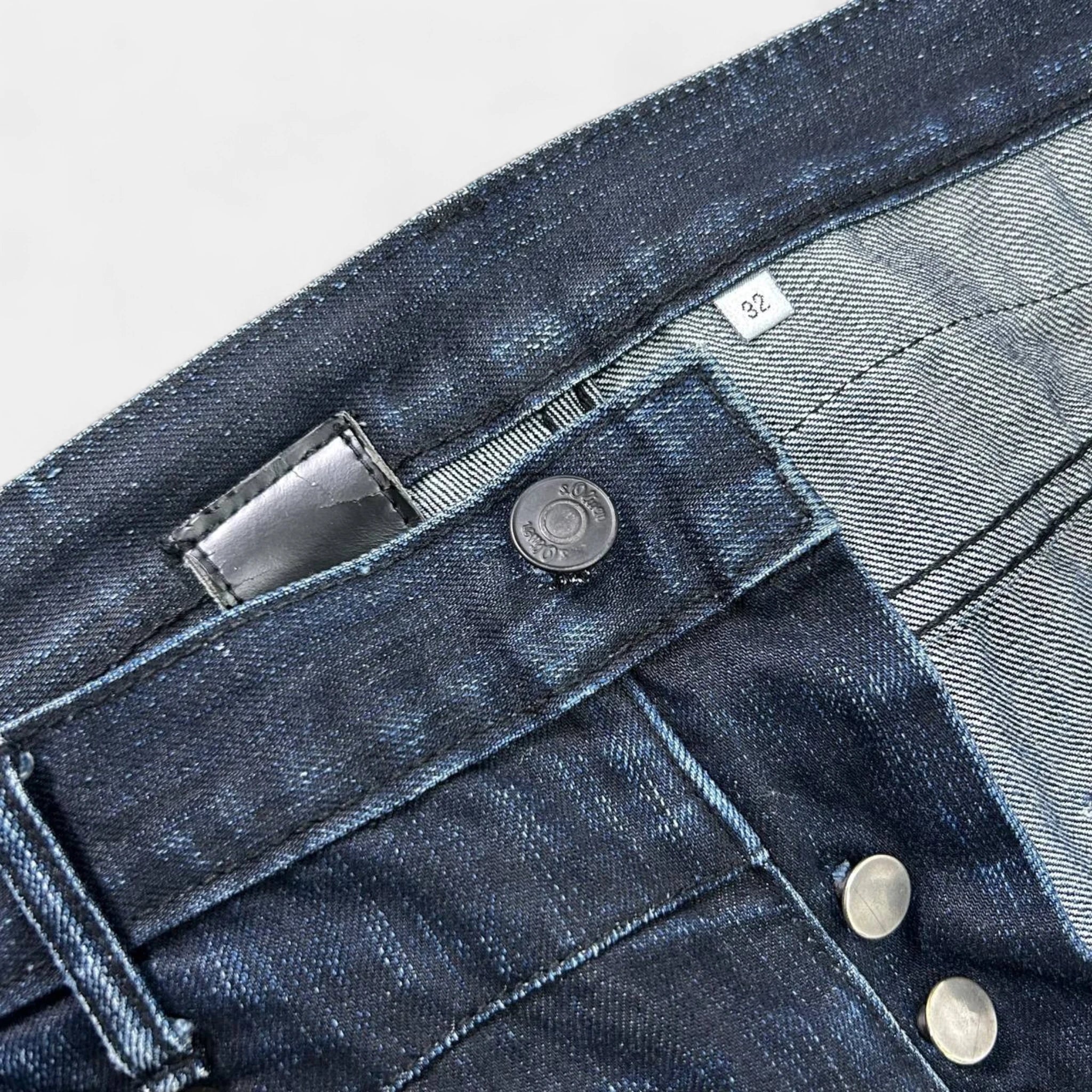 Dior Homme KVA Dark Blue Straight Leg Jeans