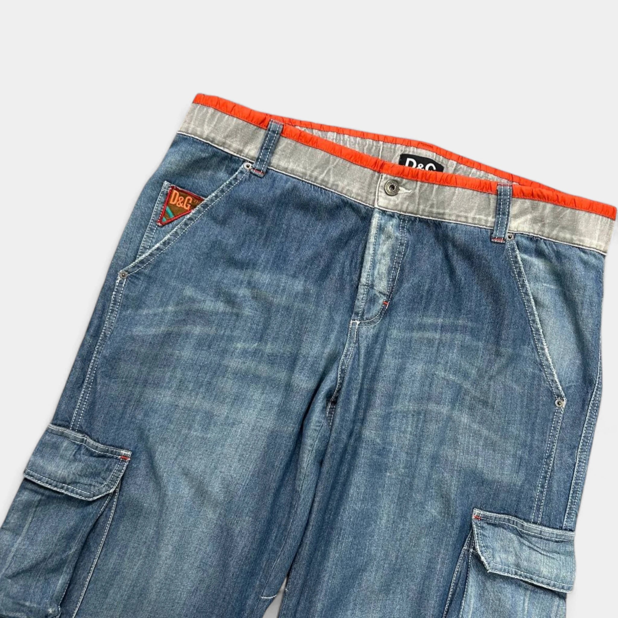 Dolce & Gabbana Cargo Denim Pants