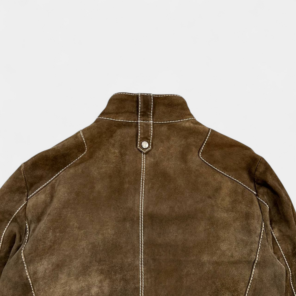 Dirk Bikkembergs Brown Suede Bondage Jacket