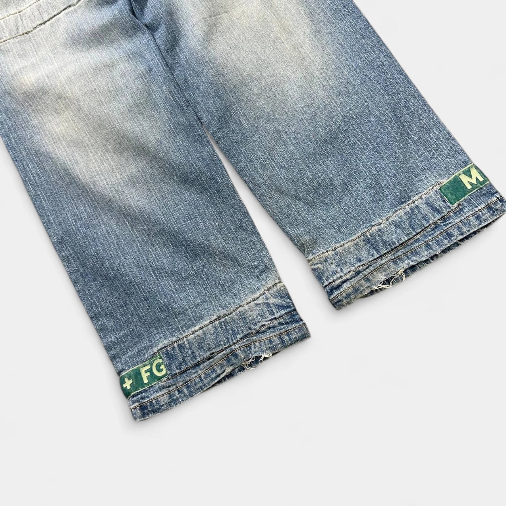 Marithé + François Girbaud Classic Light Blue Cargo Denim Pants