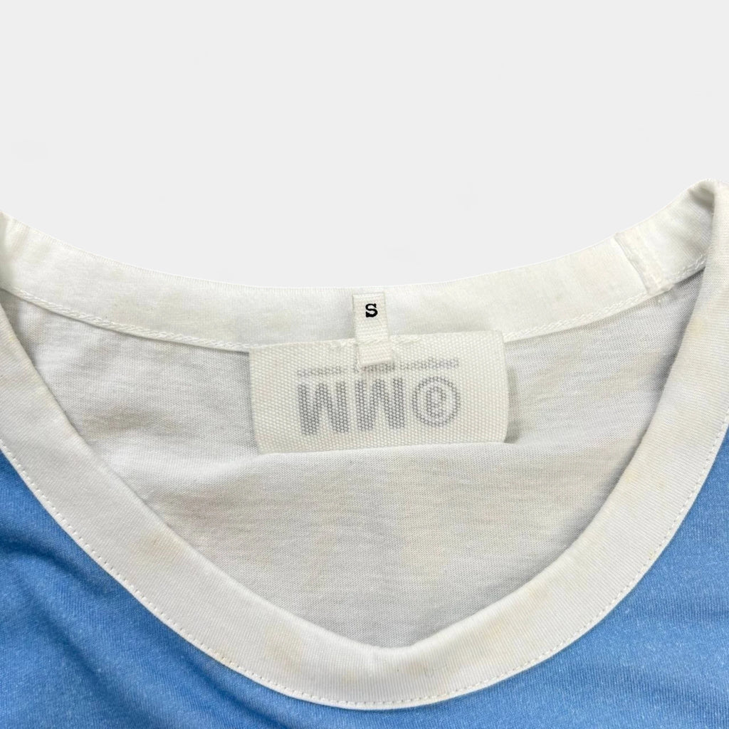 Margiela MM6 Long Sleeveless Paris White T-Shirt