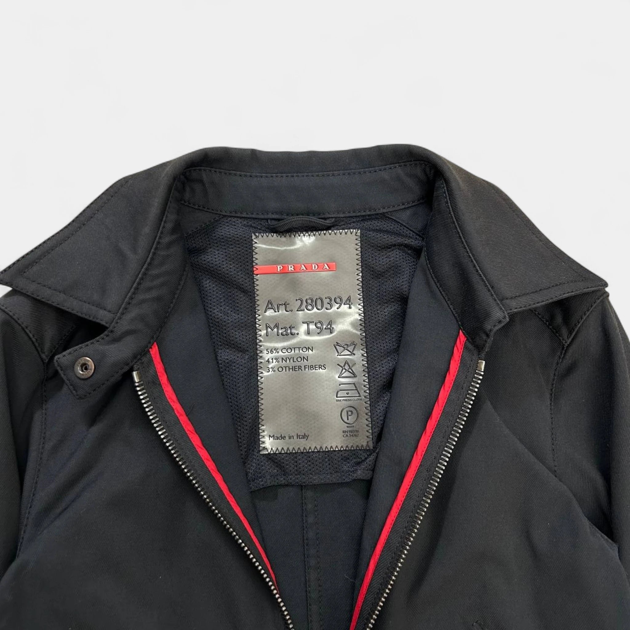Prada Línea Rosa Technical Nylon Jacket