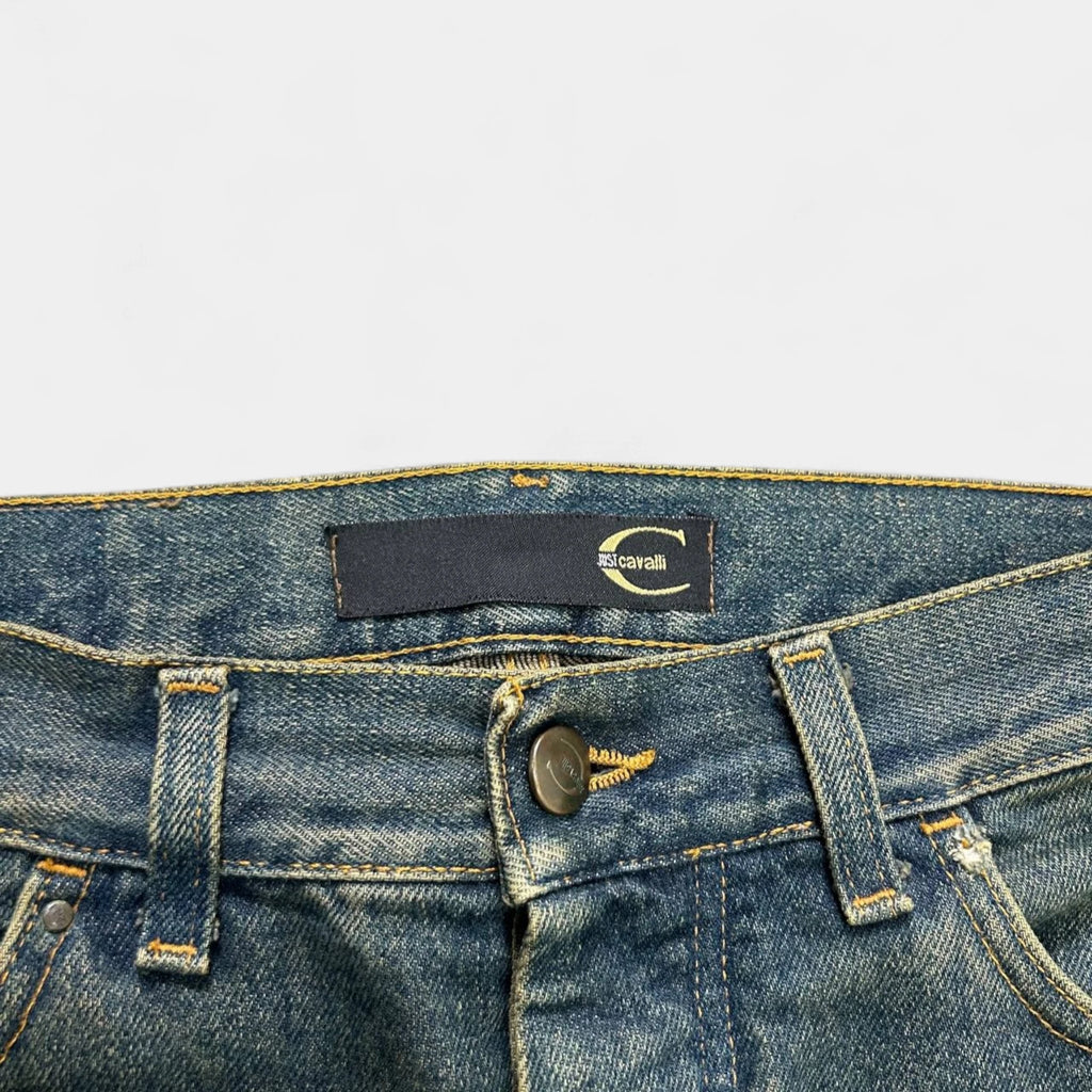 Just Cavalli Vintage Distressed Sand Wash Jeans