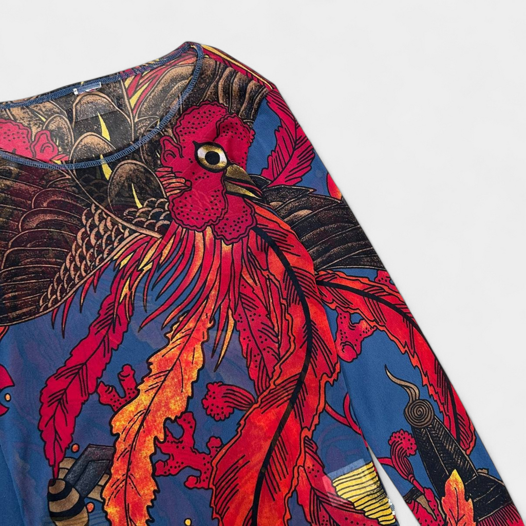 Jean Paul Gaultier Japanese Style Graphic Longsleeve