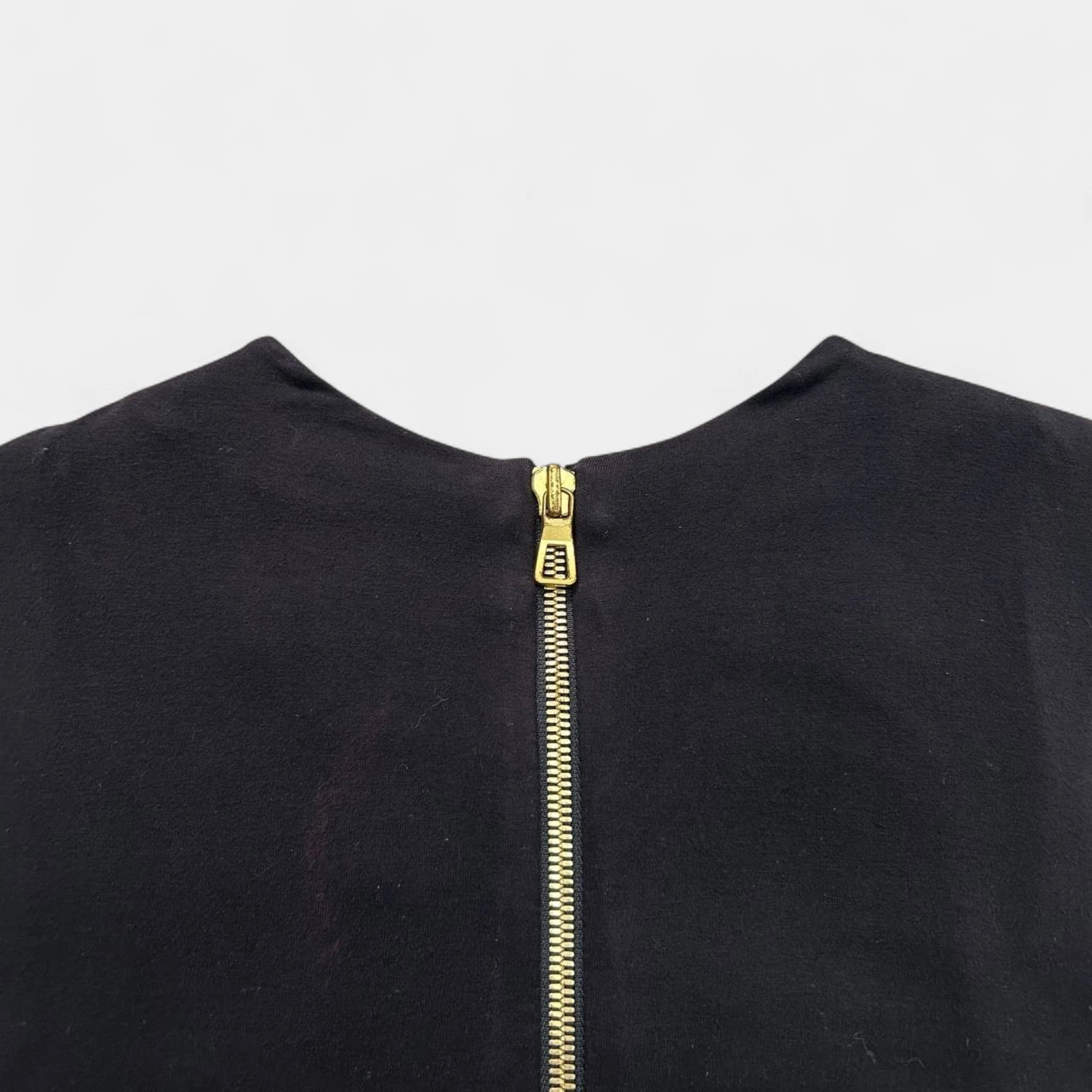 Balmain 2010s Naval Rock Black Sailor Style T-Shirt